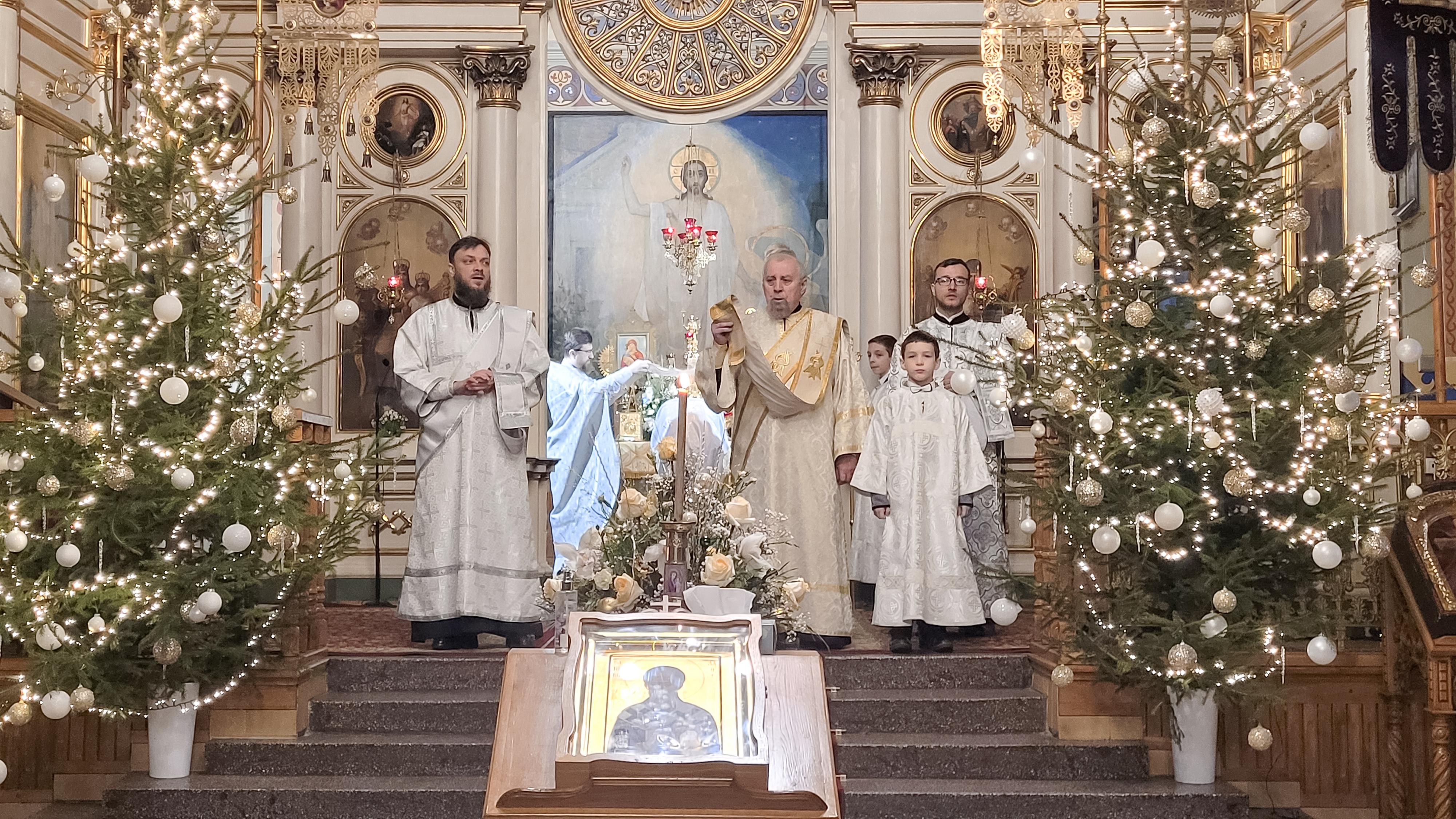 The eve of Baptism of Christ feast in St. Nicholas Cathedral in Białystok