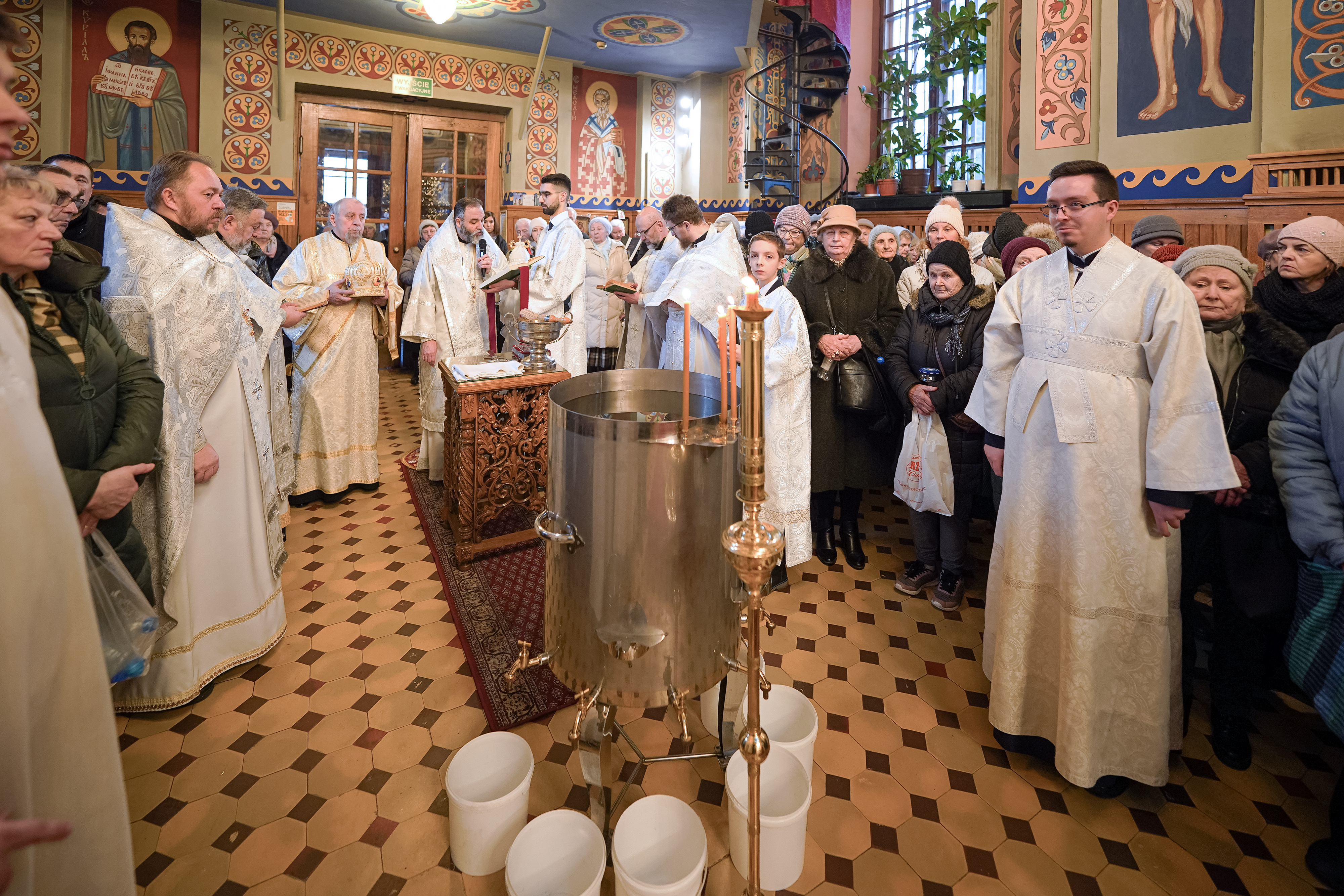 The eve of Baptism of Christ feast in St. Nicholas Cathedral in Białystok