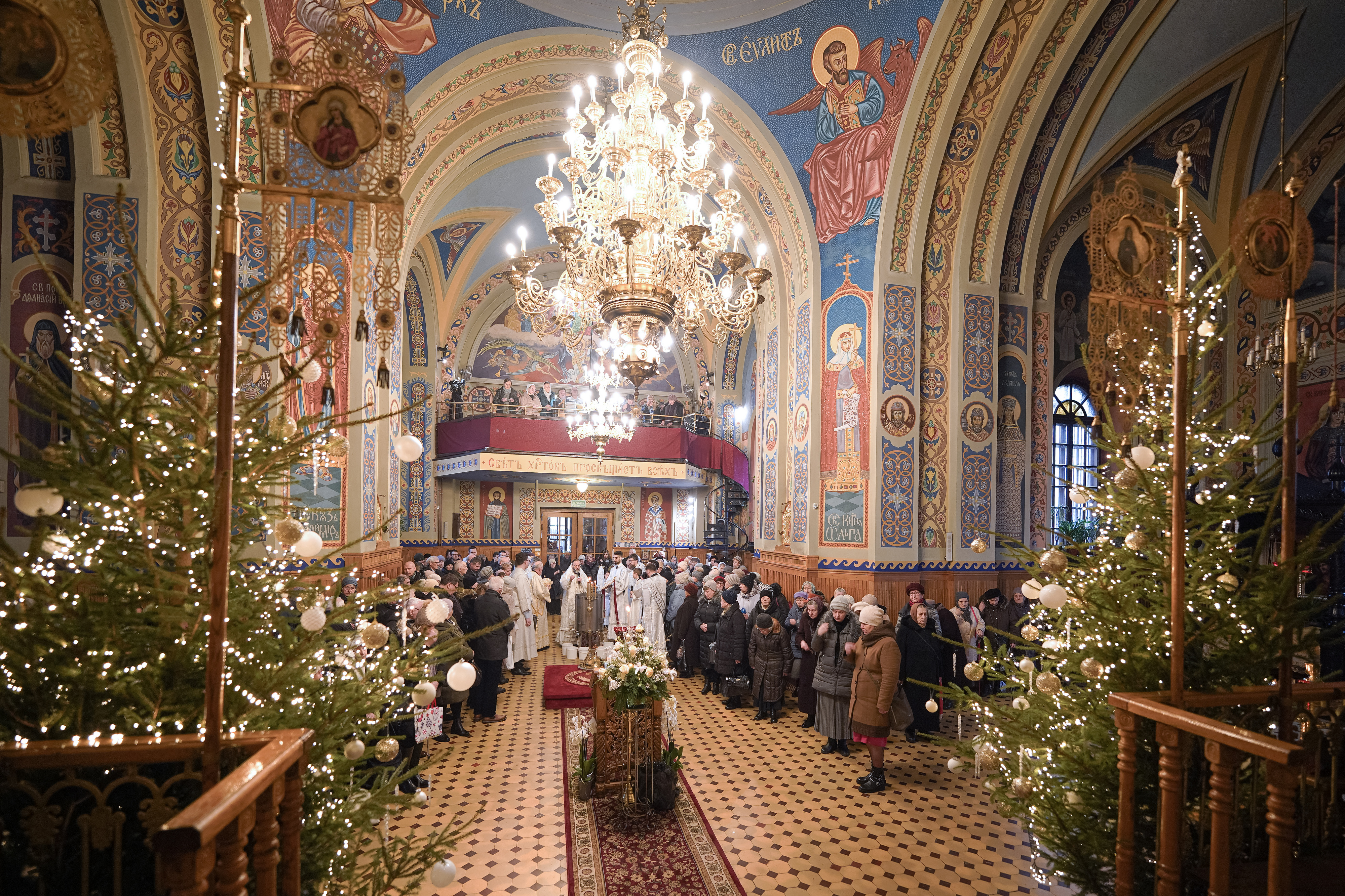 The eve of Baptism of Christ feast in St. Nicholas Cathedral in Białystok