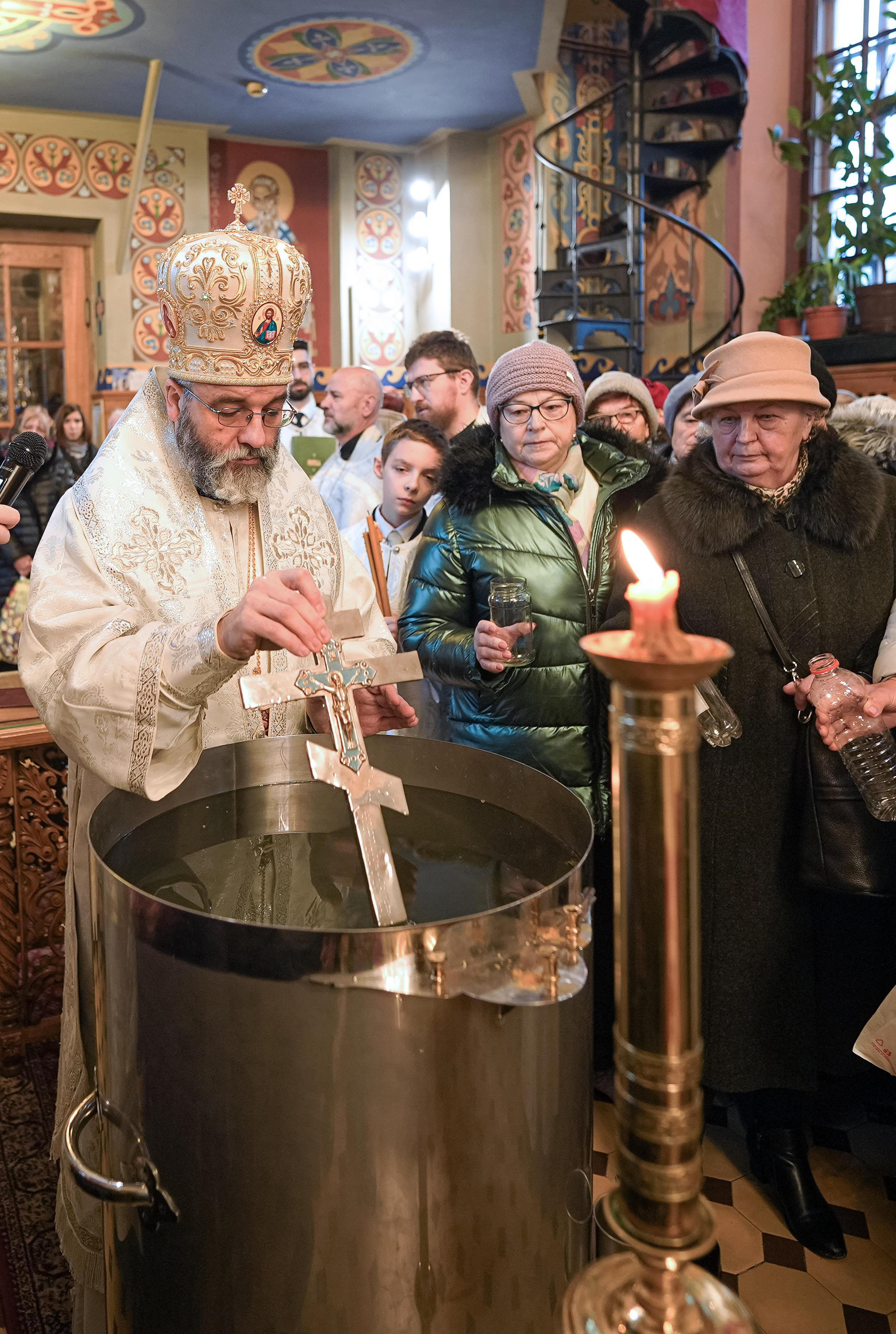 The eve of Baptism of Christ feast in St. Nicholas Cathedral in Białystok