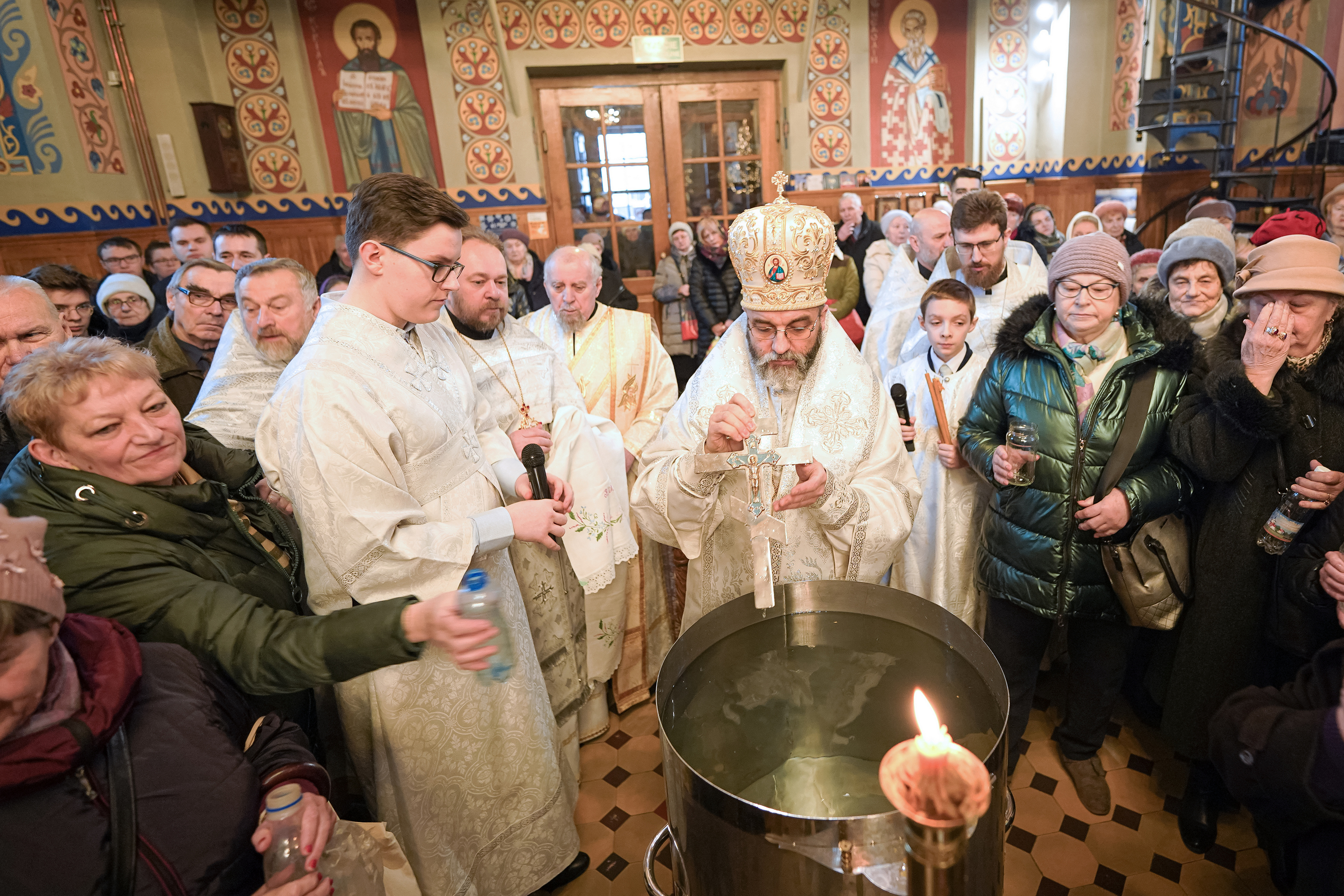 The eve of Baptism of Christ feast in St. Nicholas Cathedral in Białystok