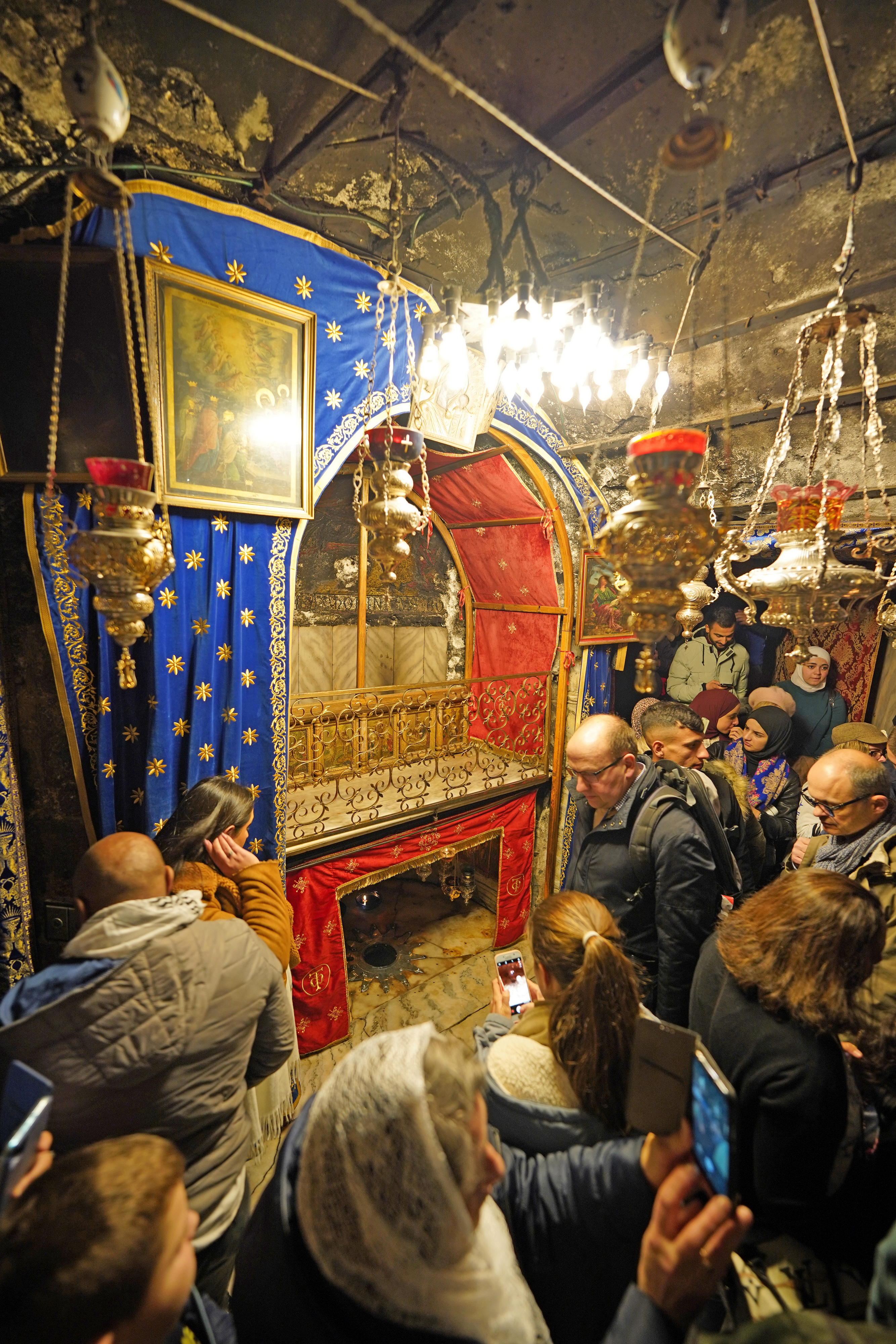 The Cave of Christ Nativity in Bethlehem