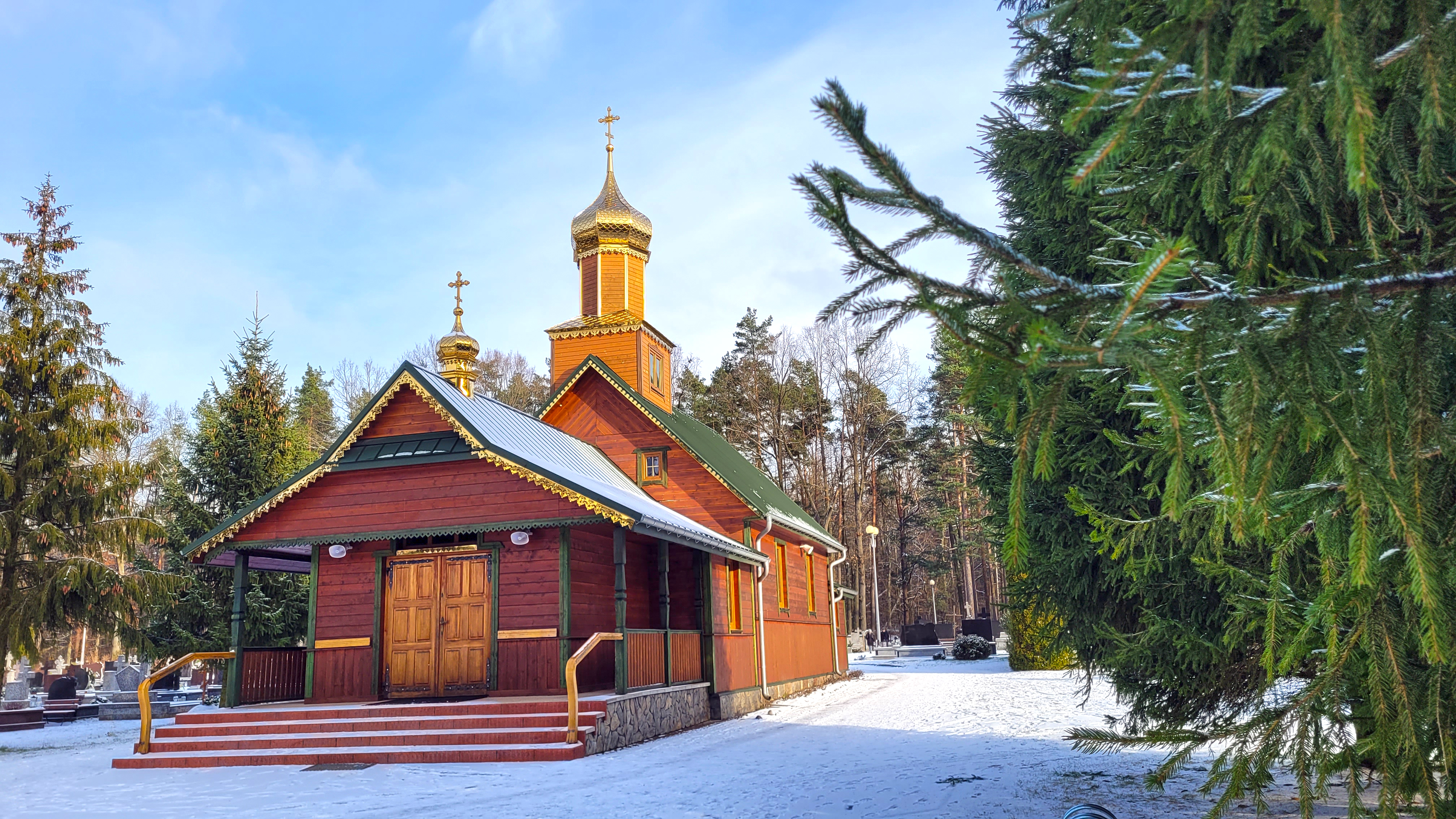 The All Saints Orthodox cementary church in Hajnówka