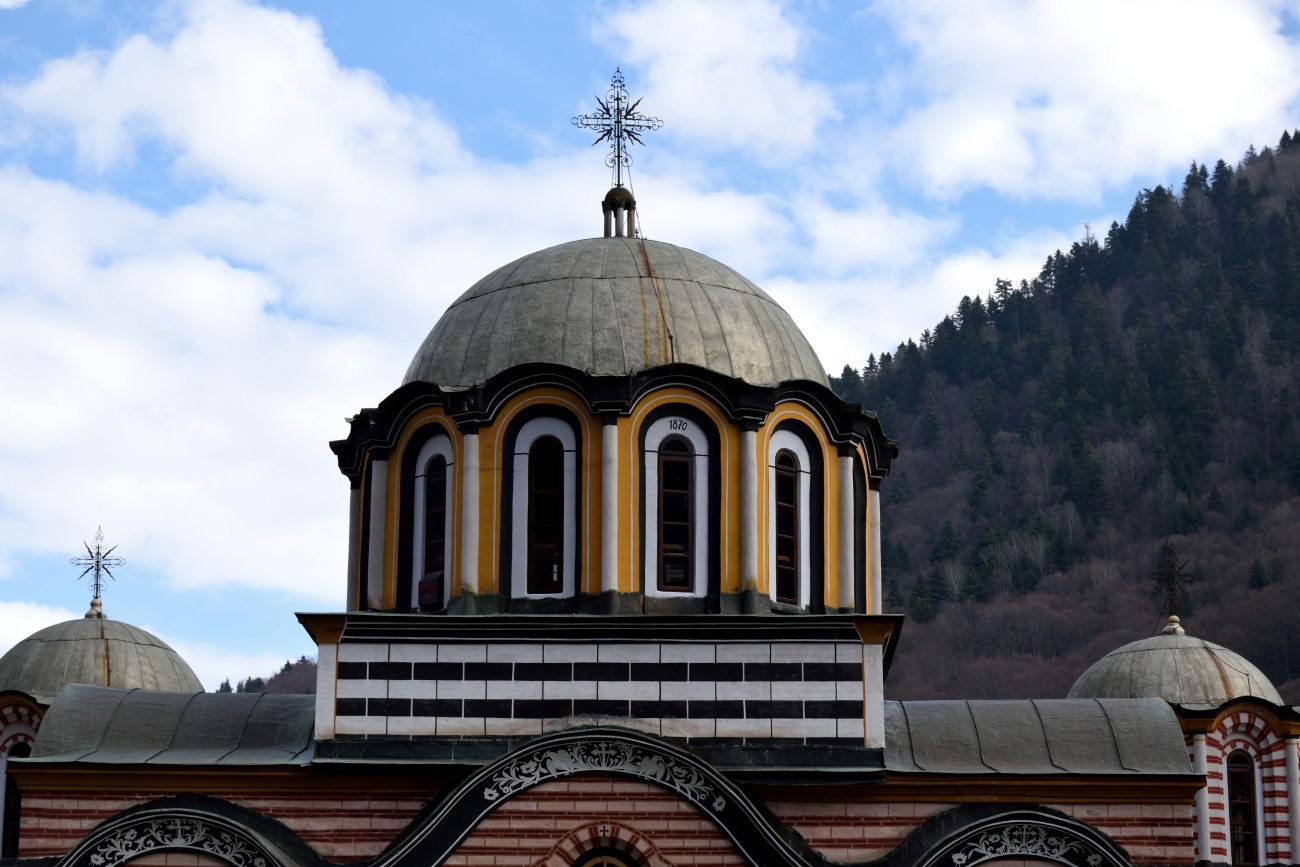 Coppola of st. Rila monastery main church January 2022