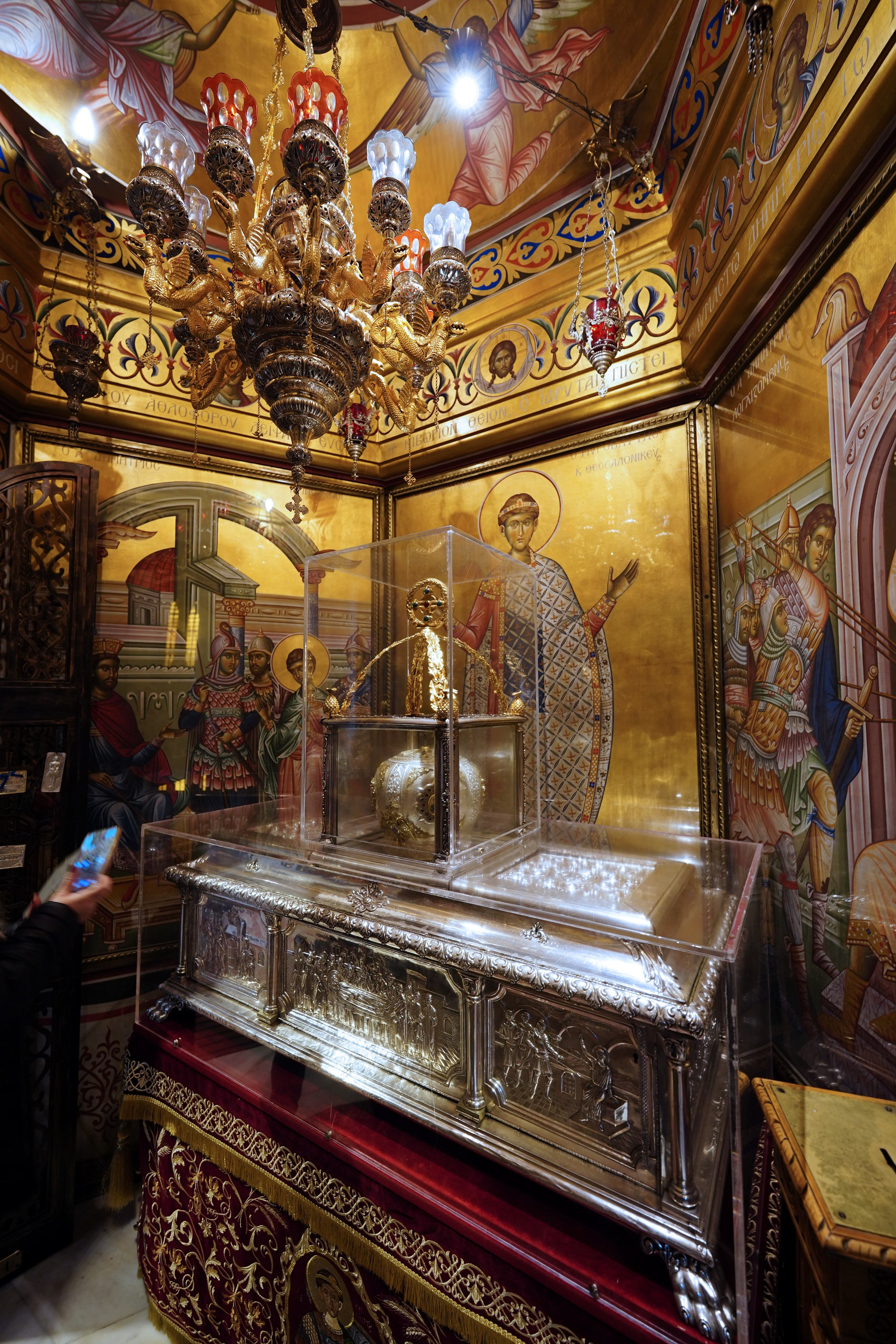 St. Demetrios relics in Thessaloniki