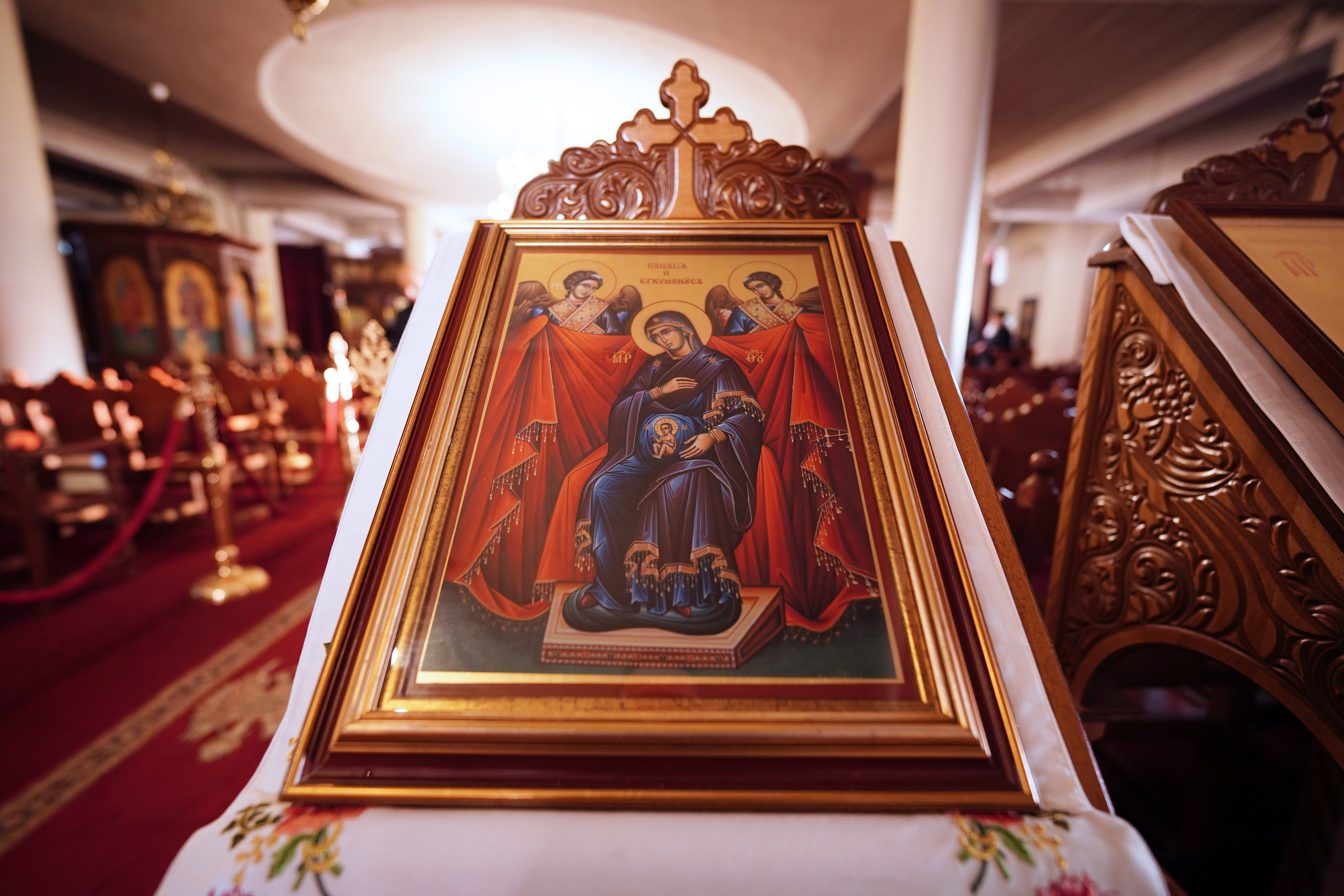 Divine Liturgy in Panagia Dovra Monastery 