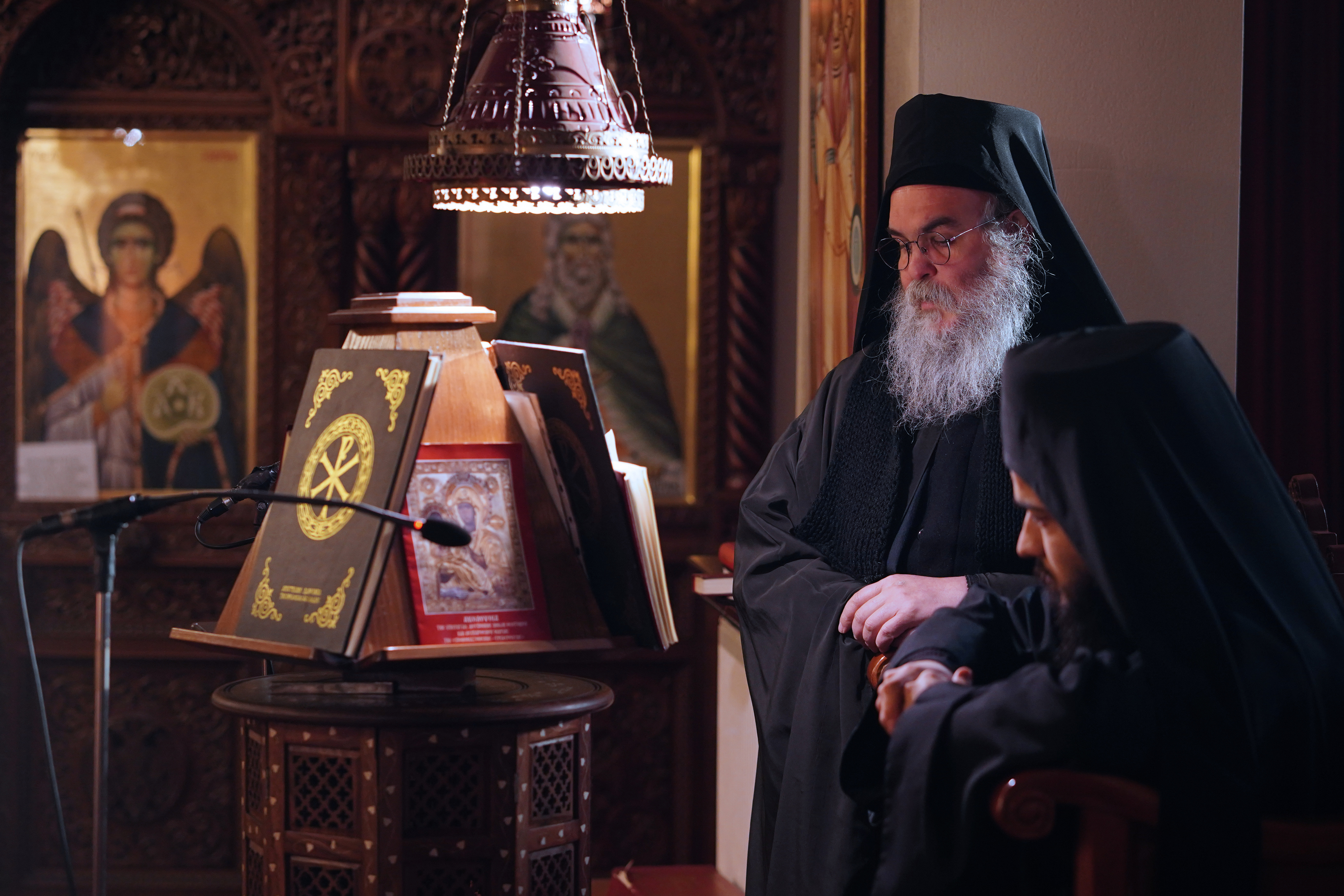 Divine Liturgy in Panagia Dovra Monastery 