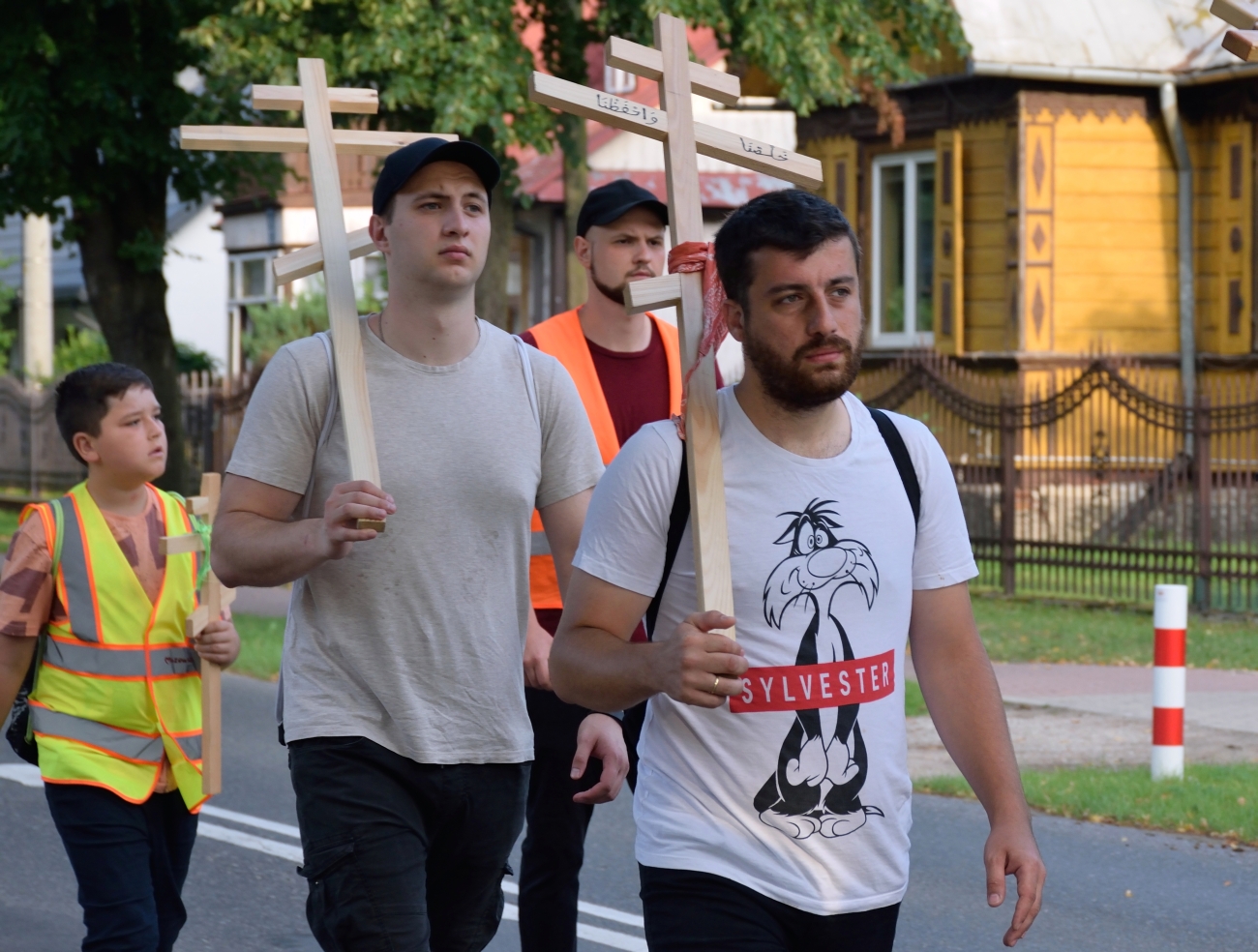 Warszawska pielgrzymka - idąc rano przez Węgrów 2022