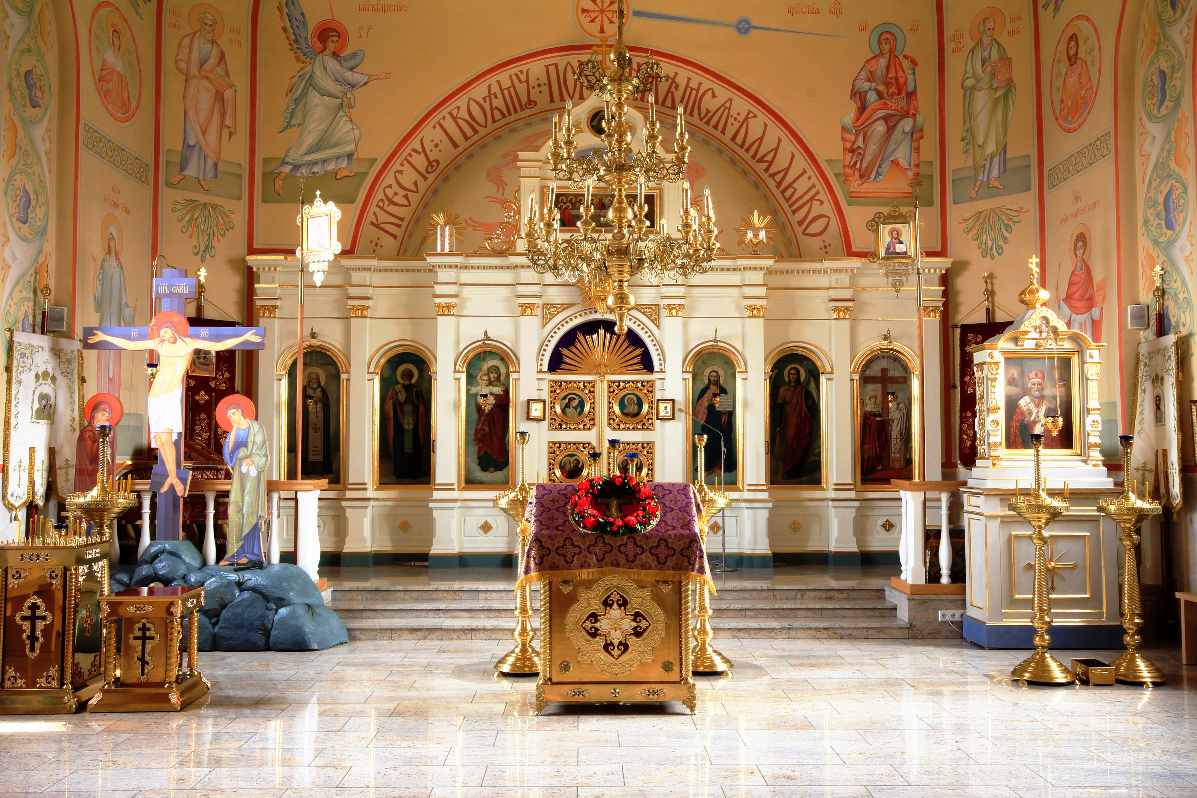 Elevation of the Holy Cross Orthodox church in Białystok-Starosielce