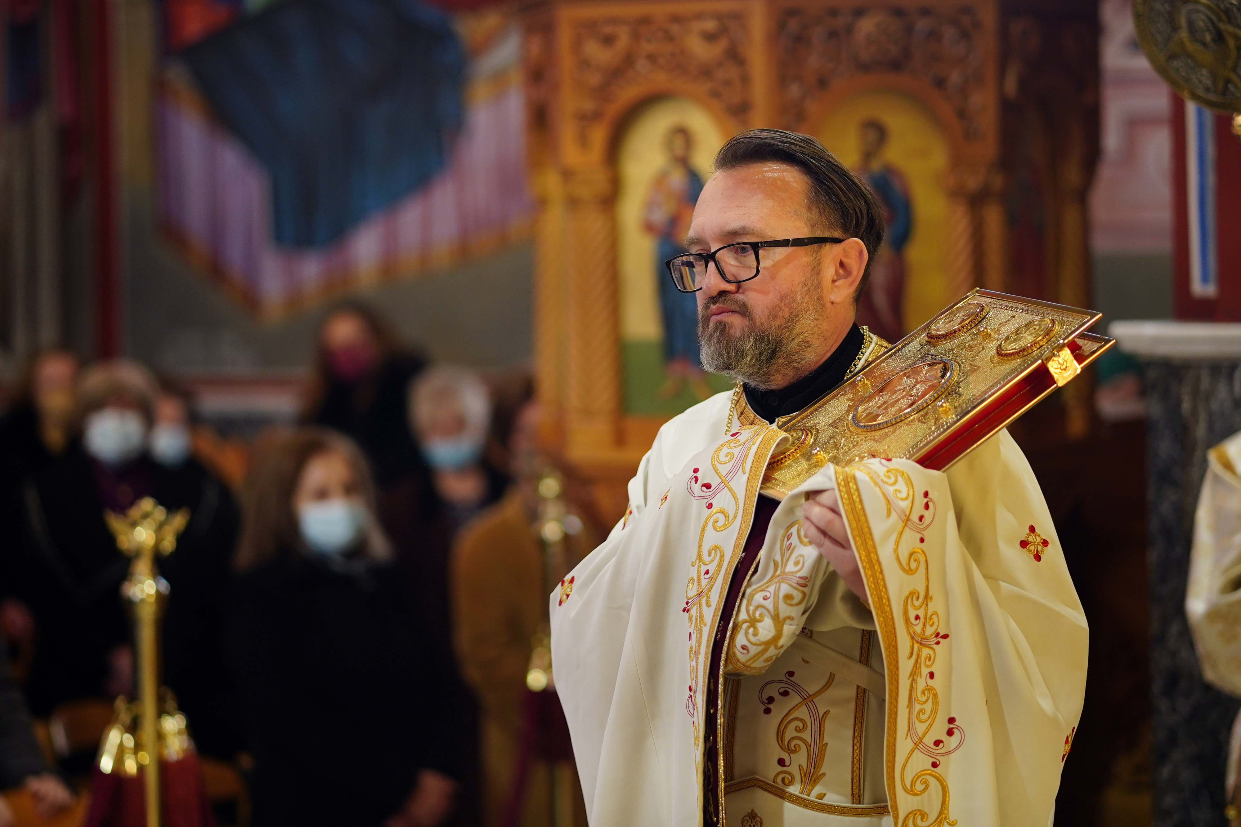 The Divine Liturgy in Sts. Kosma and Damian church in Weria