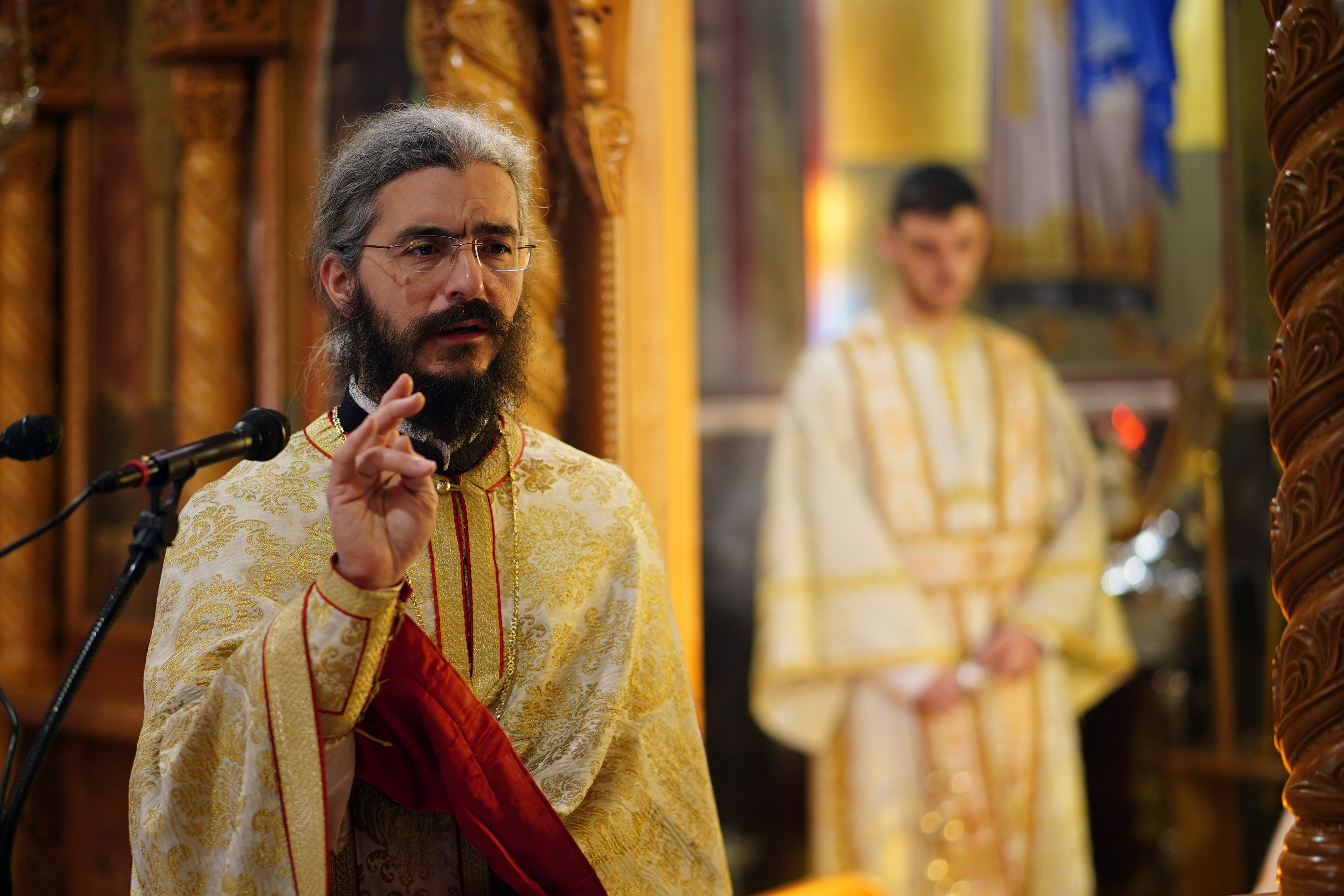 The Divine Liturgy in Sts. Kosma and Damian church in Weria
