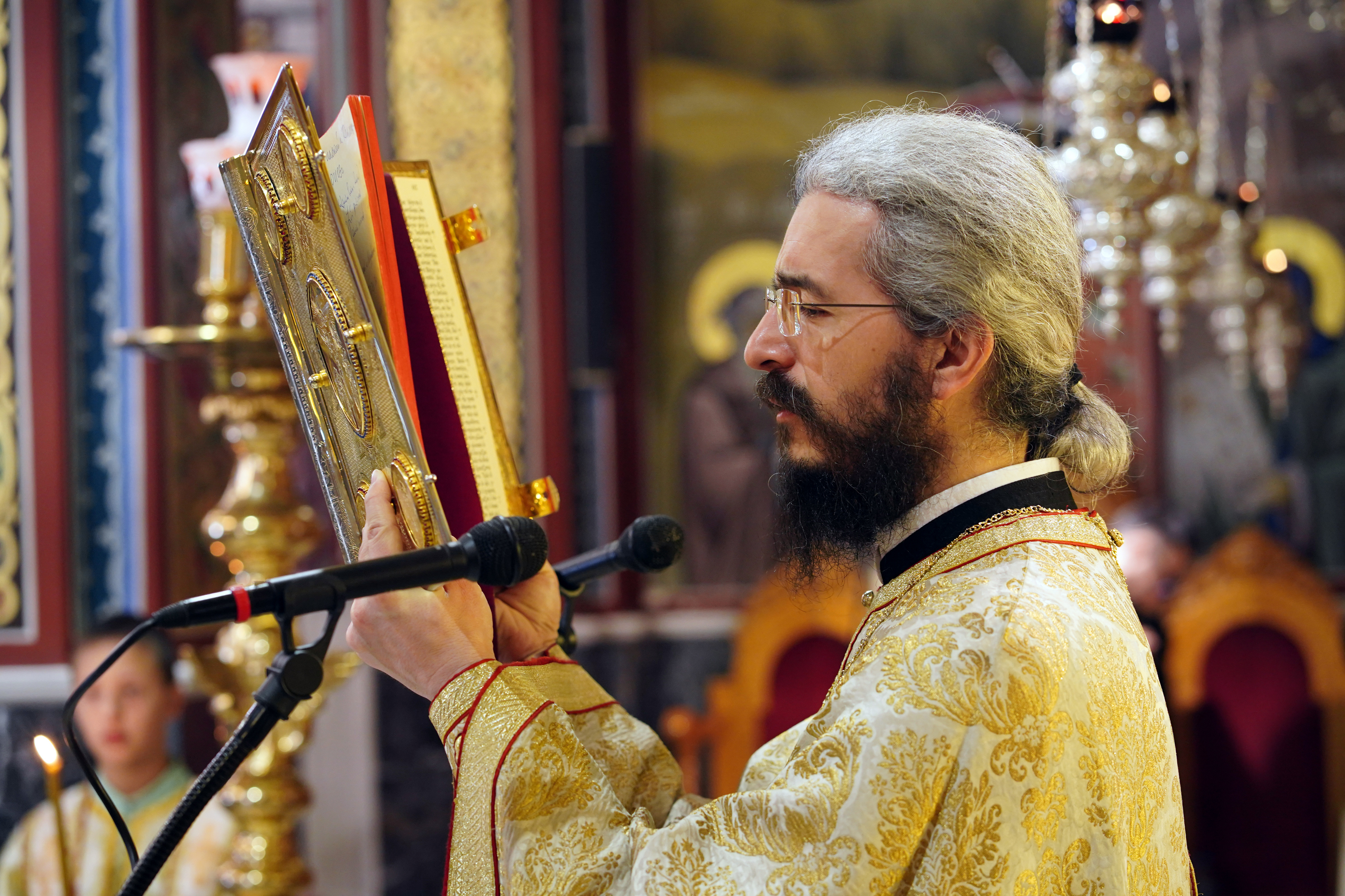 The Divine Liturgy in Sts. Kosma and Damian church in Weria