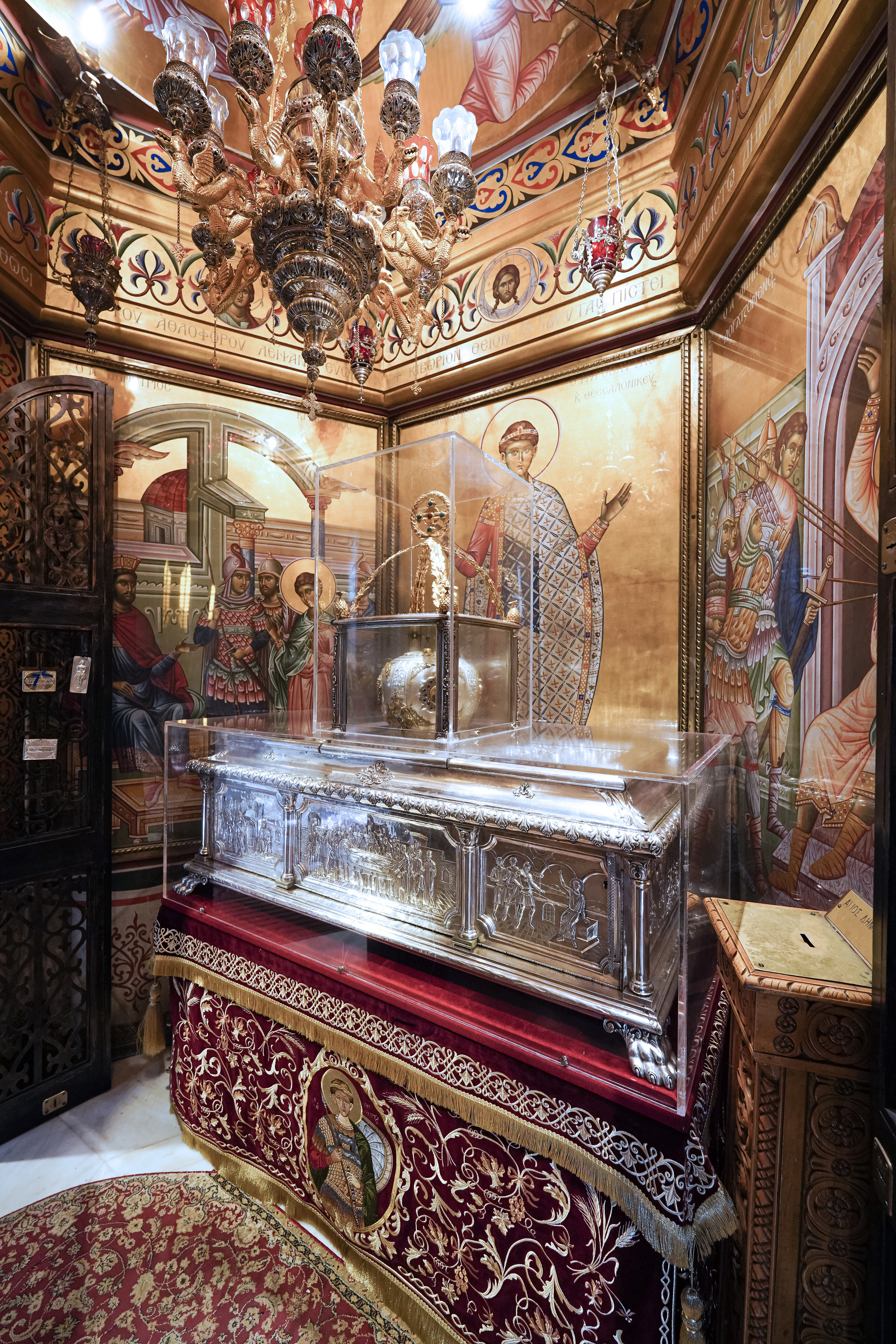 St. Demetrios relics in Thessaloniki