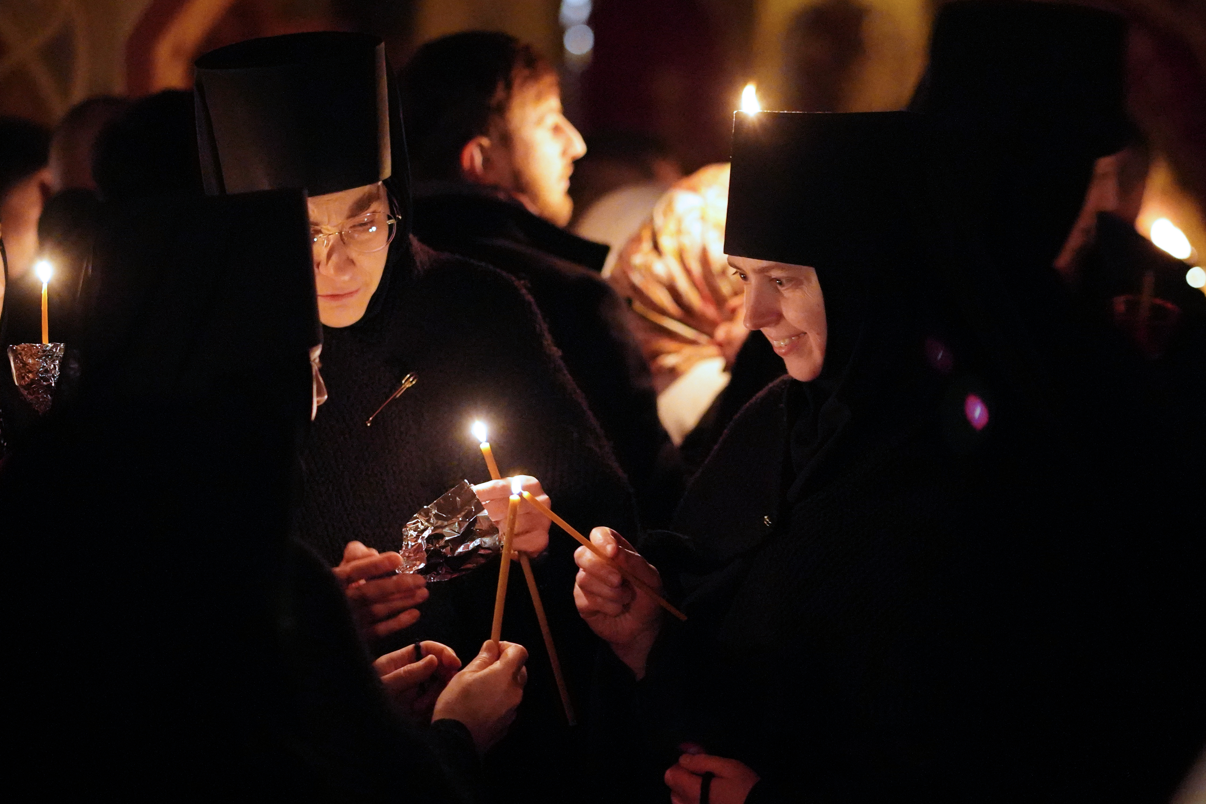 Paschal service in Zwierki Convent