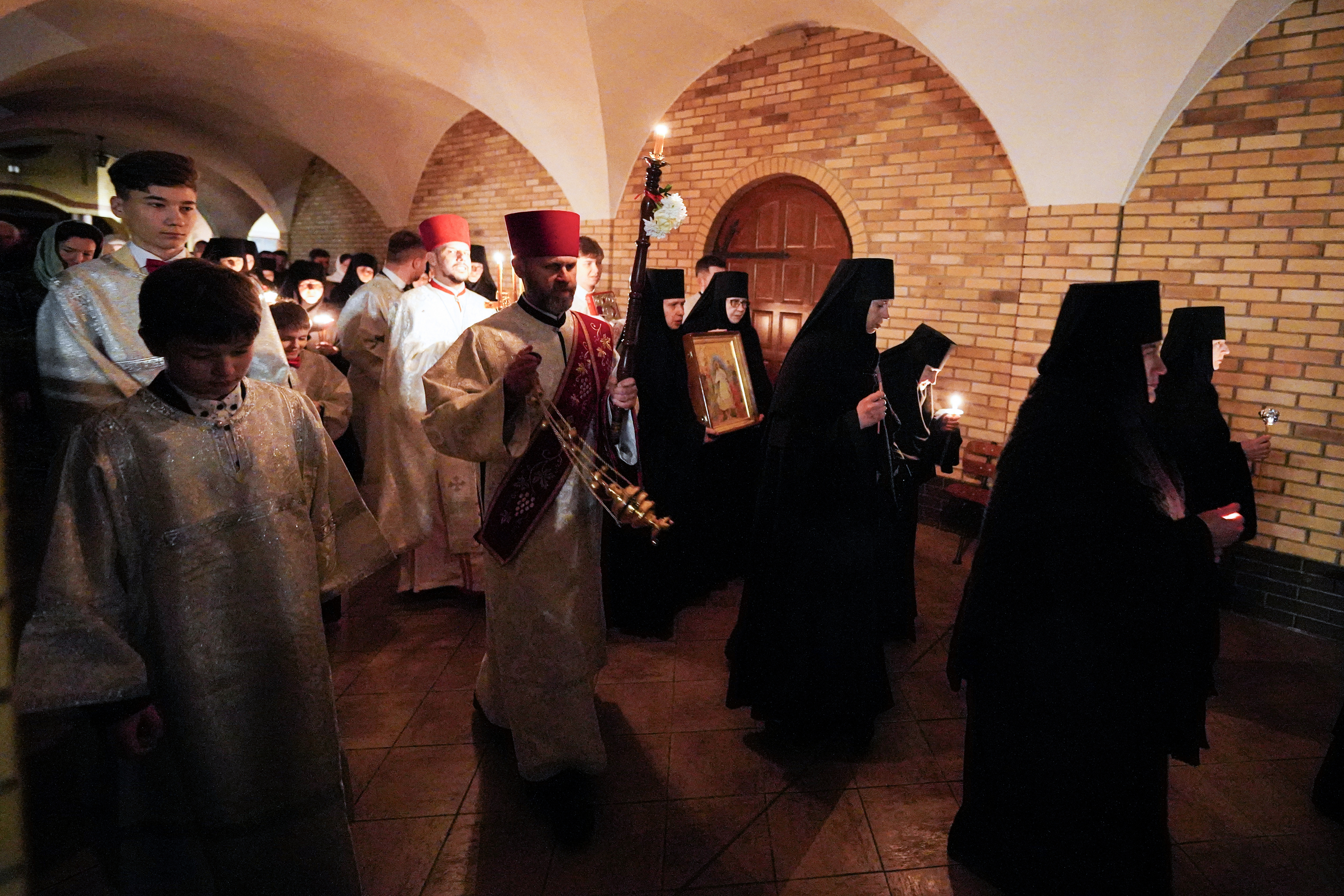 Paschal service in Zwierki Convent