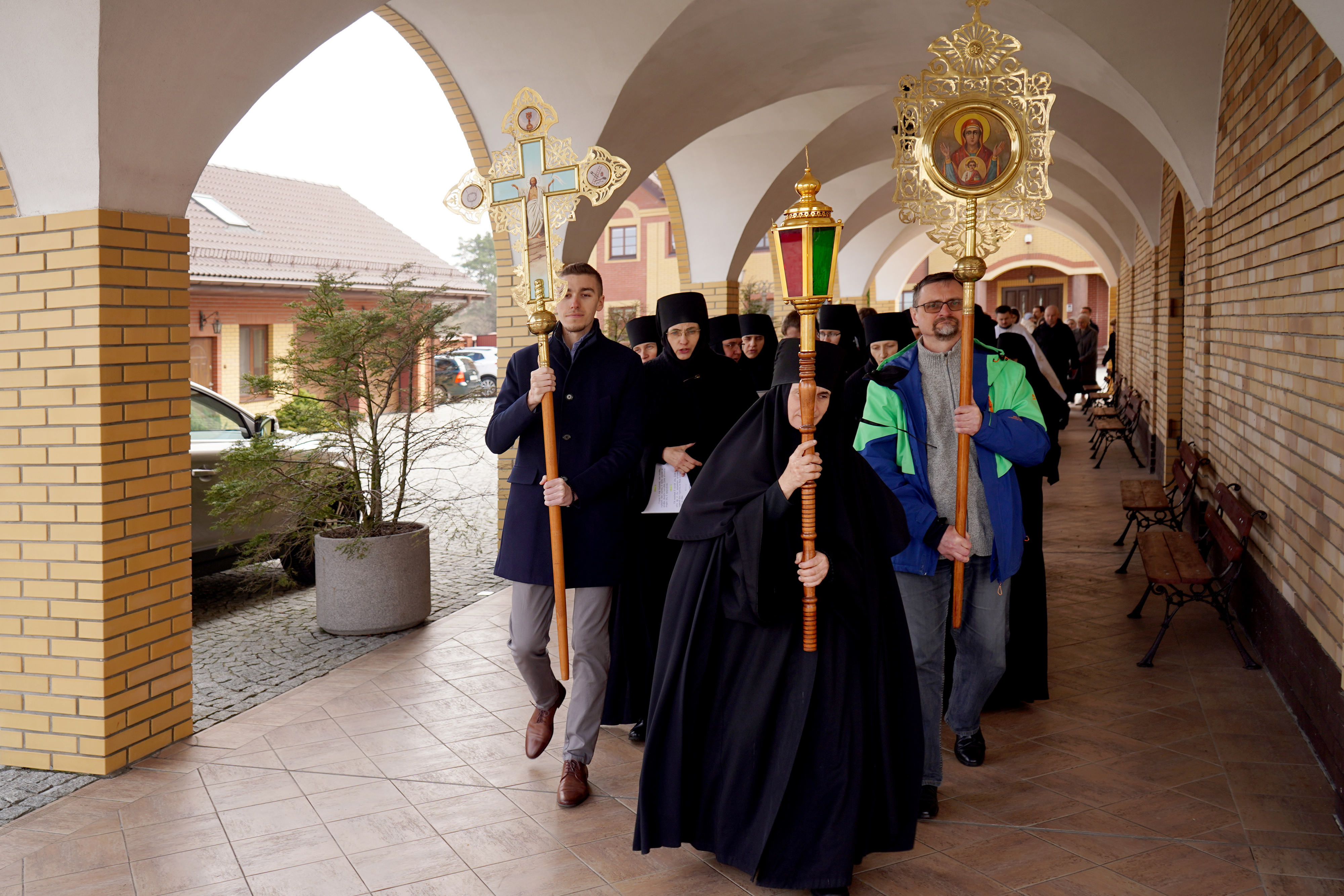 Paschal procession in Zwierki Convent