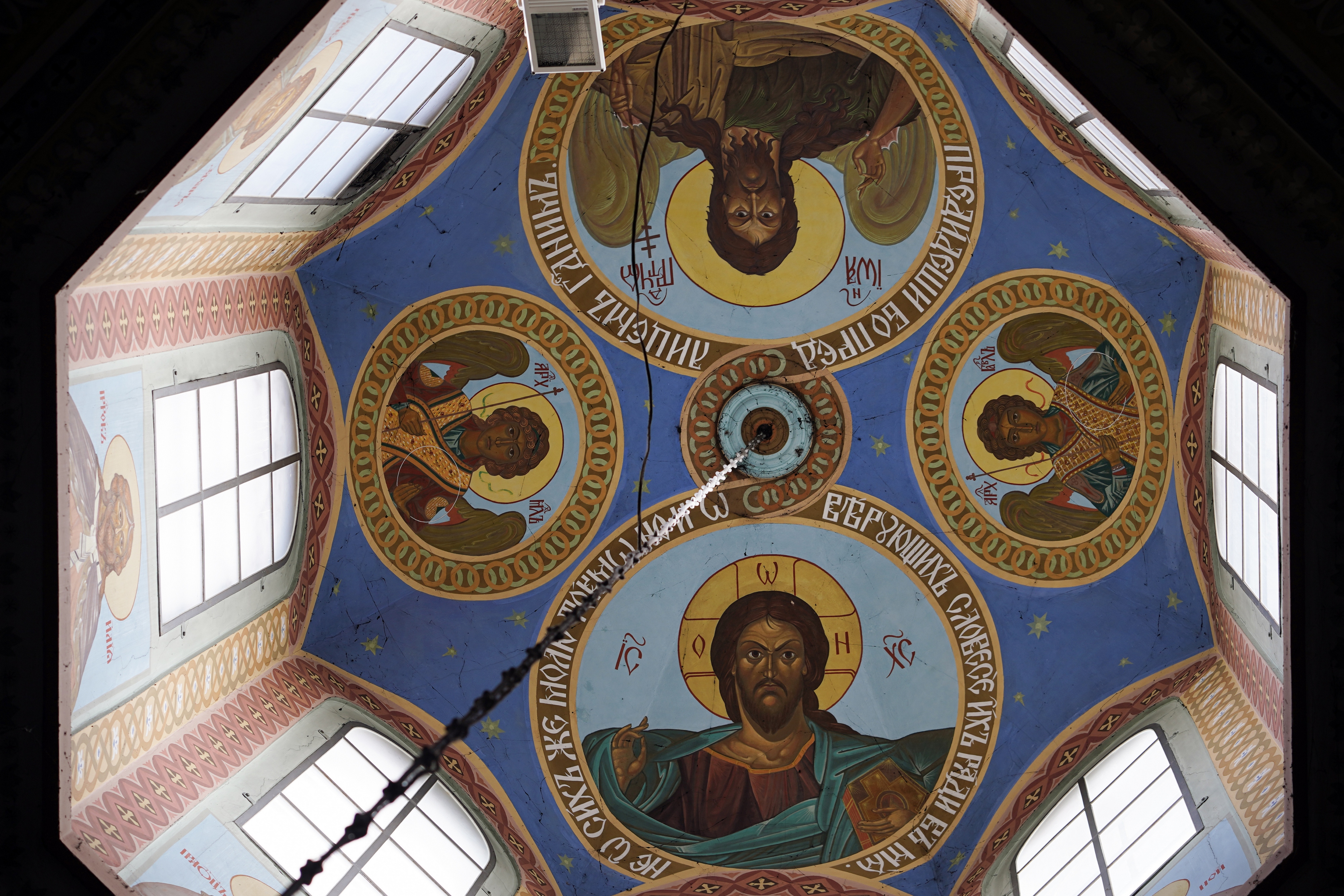 Fresco of Orthodox church in Wasilków