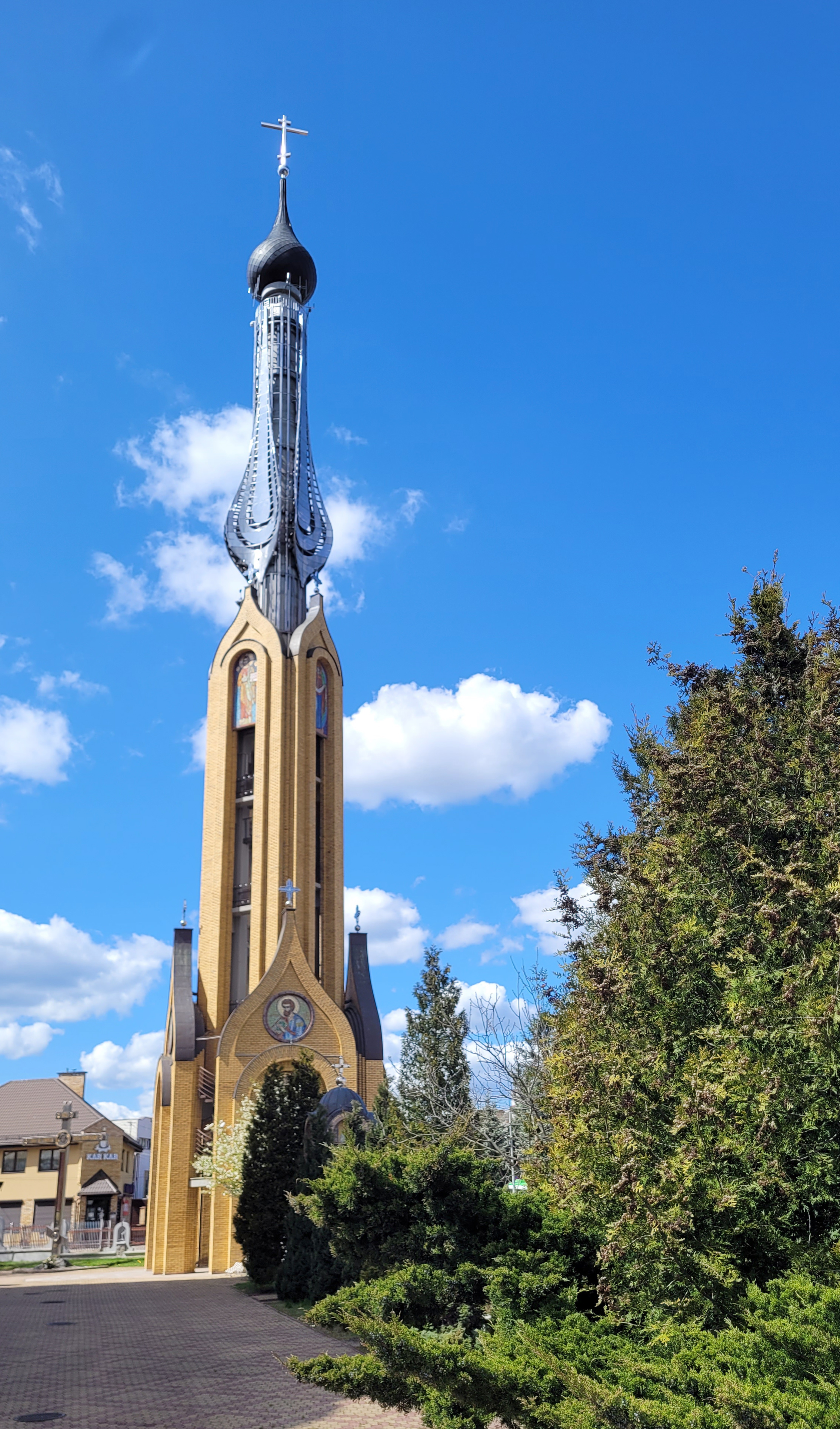 The bell-tower of the Holy Spirit Orthodox church in Białystok