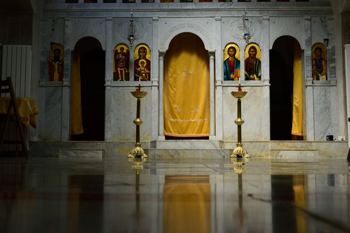 Iconostasis of monastery church in Baskenta 2021