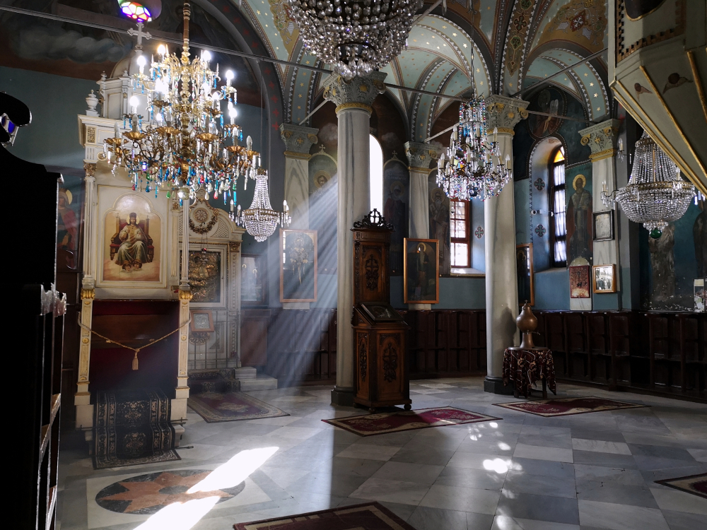 Wnętrze monasteru św. Jerzego, Büyükada, 2023