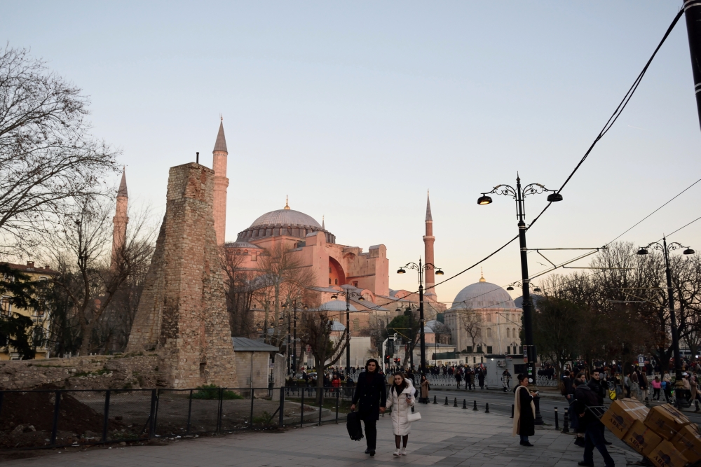 Hagia Sophia przed zachodem Słońca