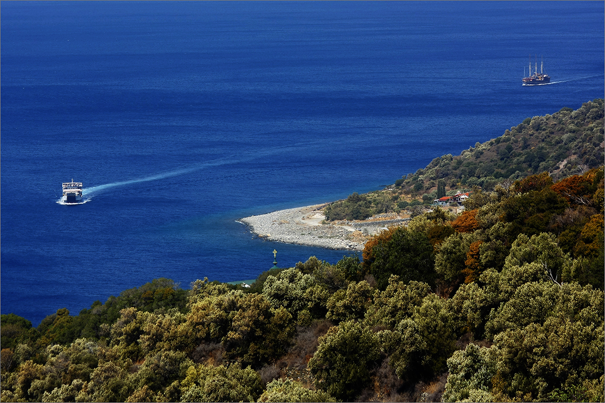 Western coast of Agion Oros - Западное побережье Афона