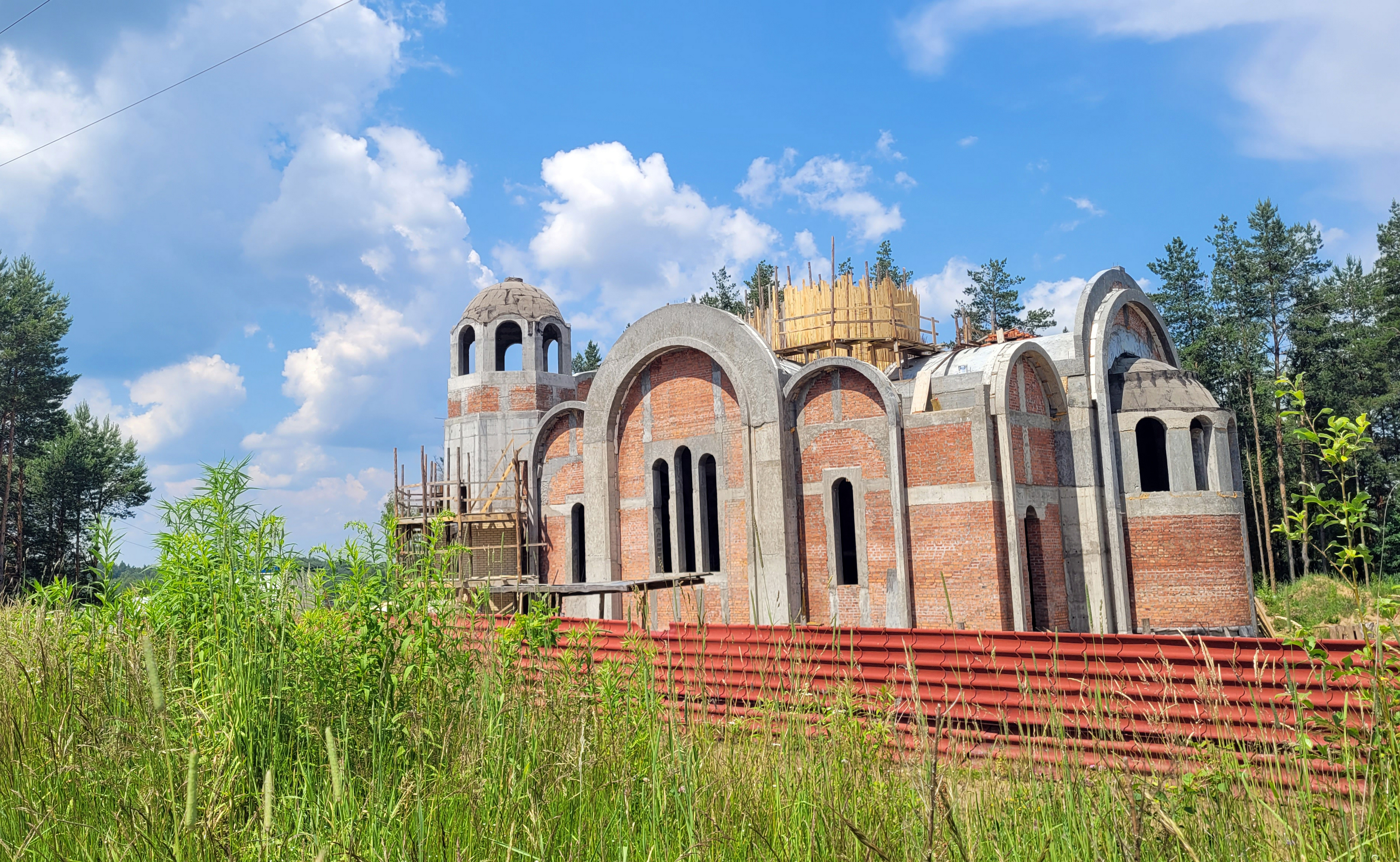 The Orthodox church in Karakule (under construction)