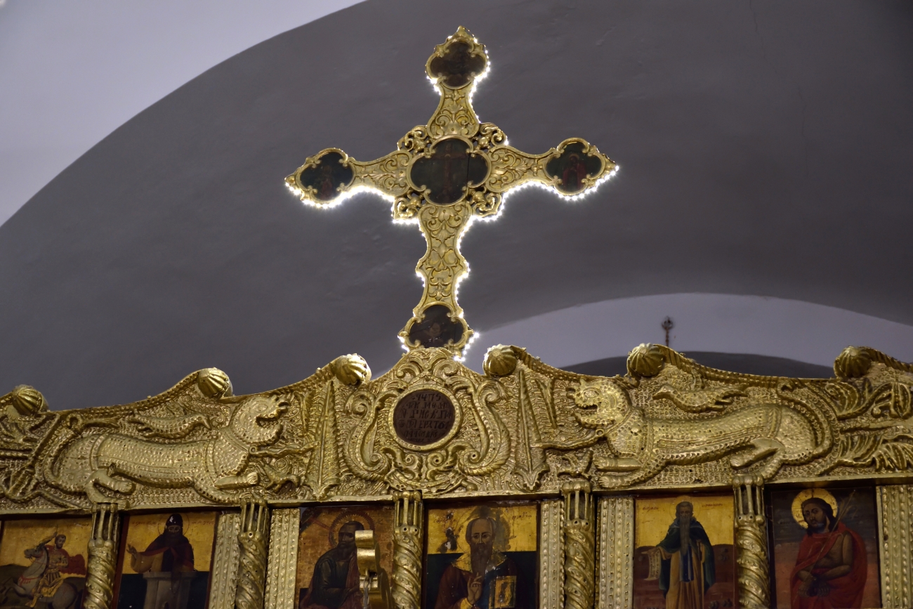 Cross of the iconostasis in the st. Nichoals church, Iskenderun