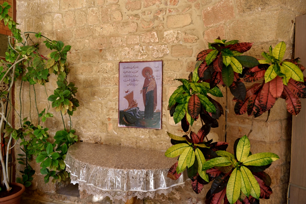 Ikona "Władczyni Morza" w monasterze An-Natur