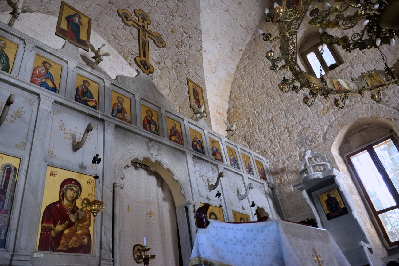 Ikonostas w monasterze An-Nurijje 2022