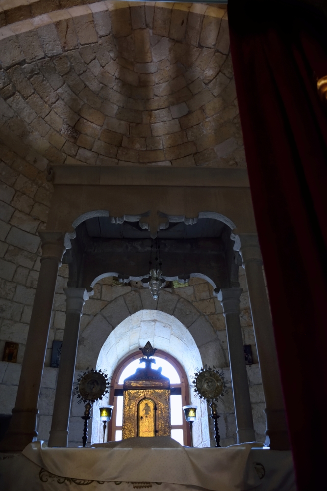 The altar in st. George church in Balamand