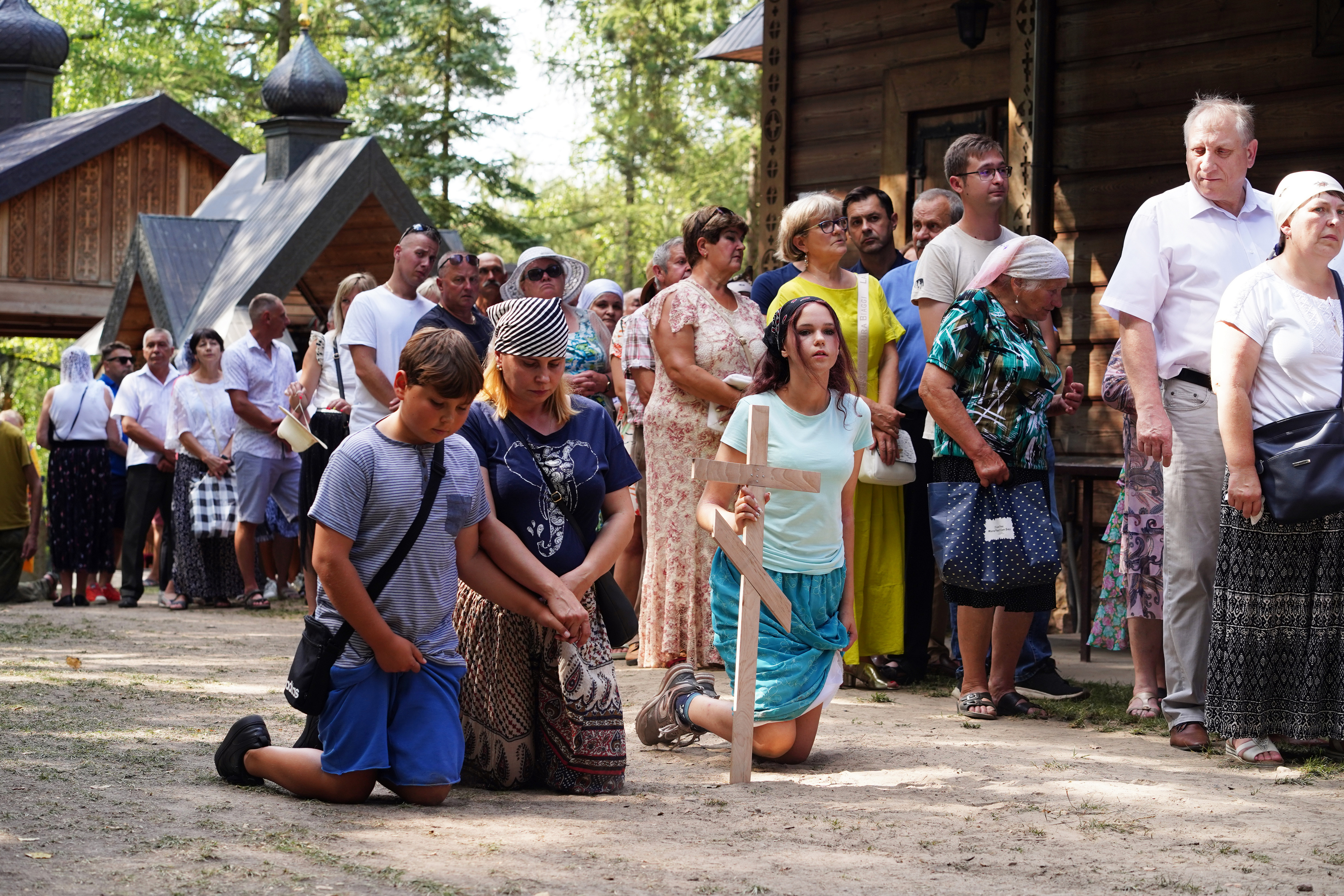 Pilgrims at Holy Mountain of Grabarka