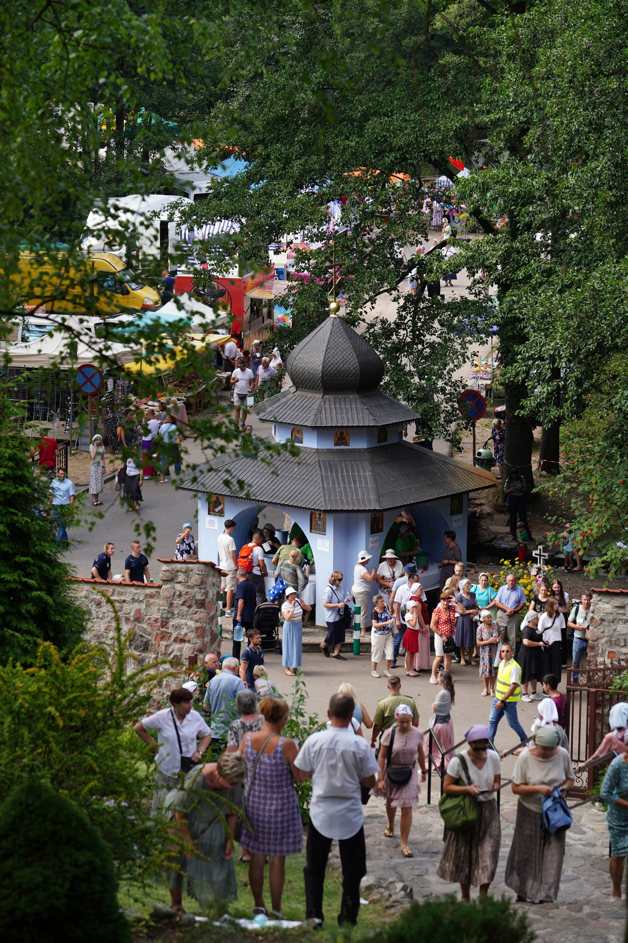 Pilgrims at Holy Mountain of Grabarka