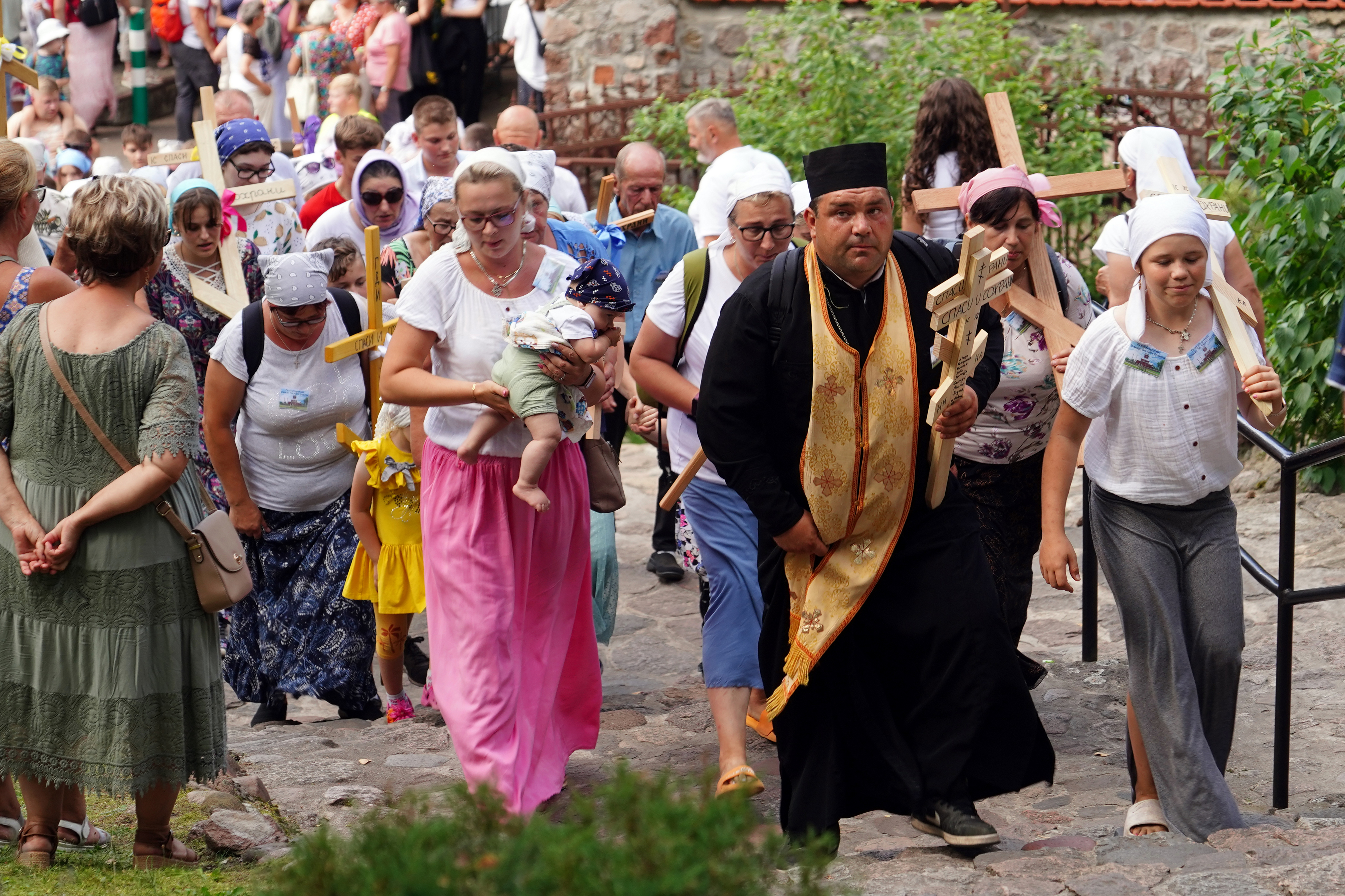 Pilgrims at Holy Mountain of Grabarka