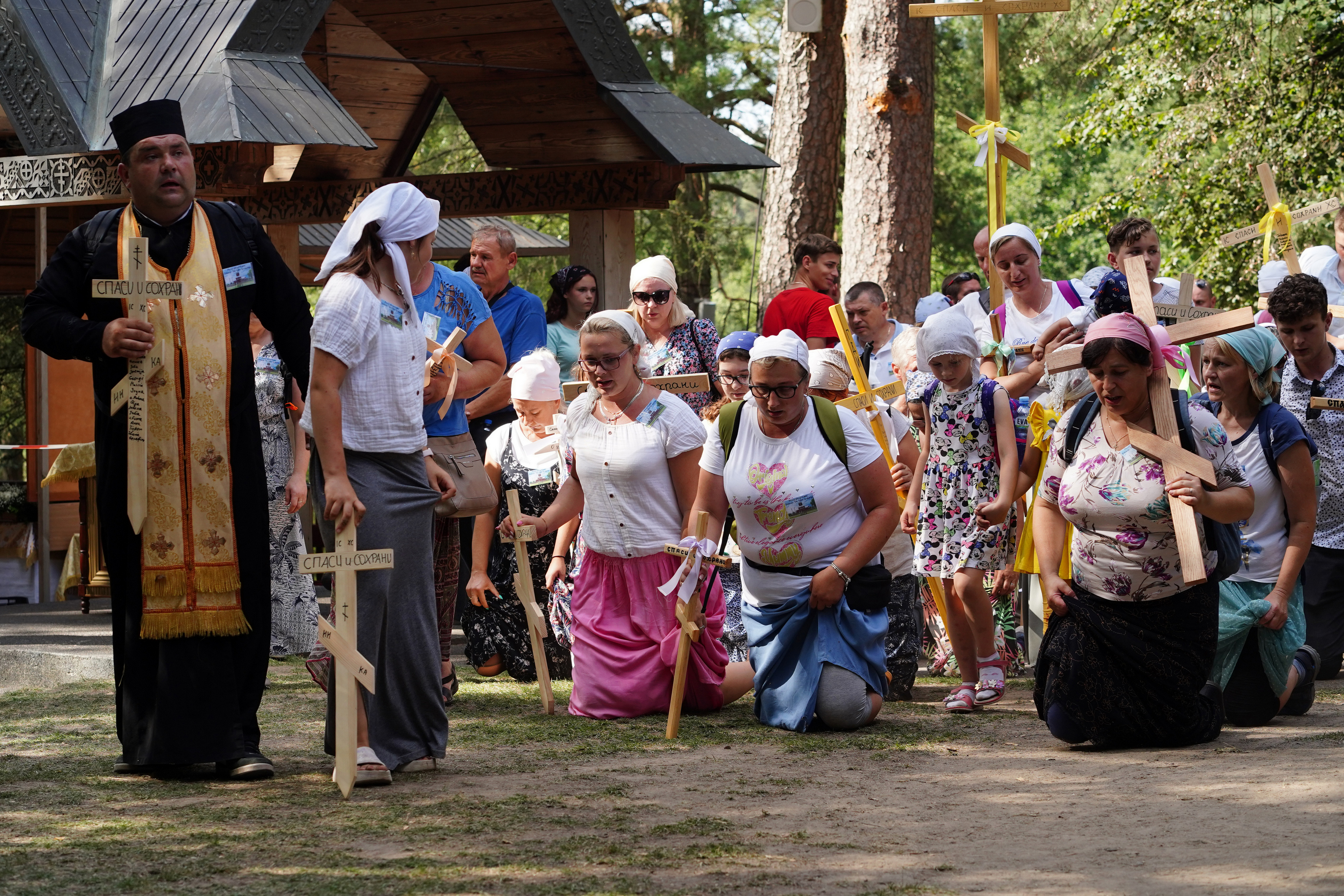 Pilgrims at Holy Mountain of Grabarka