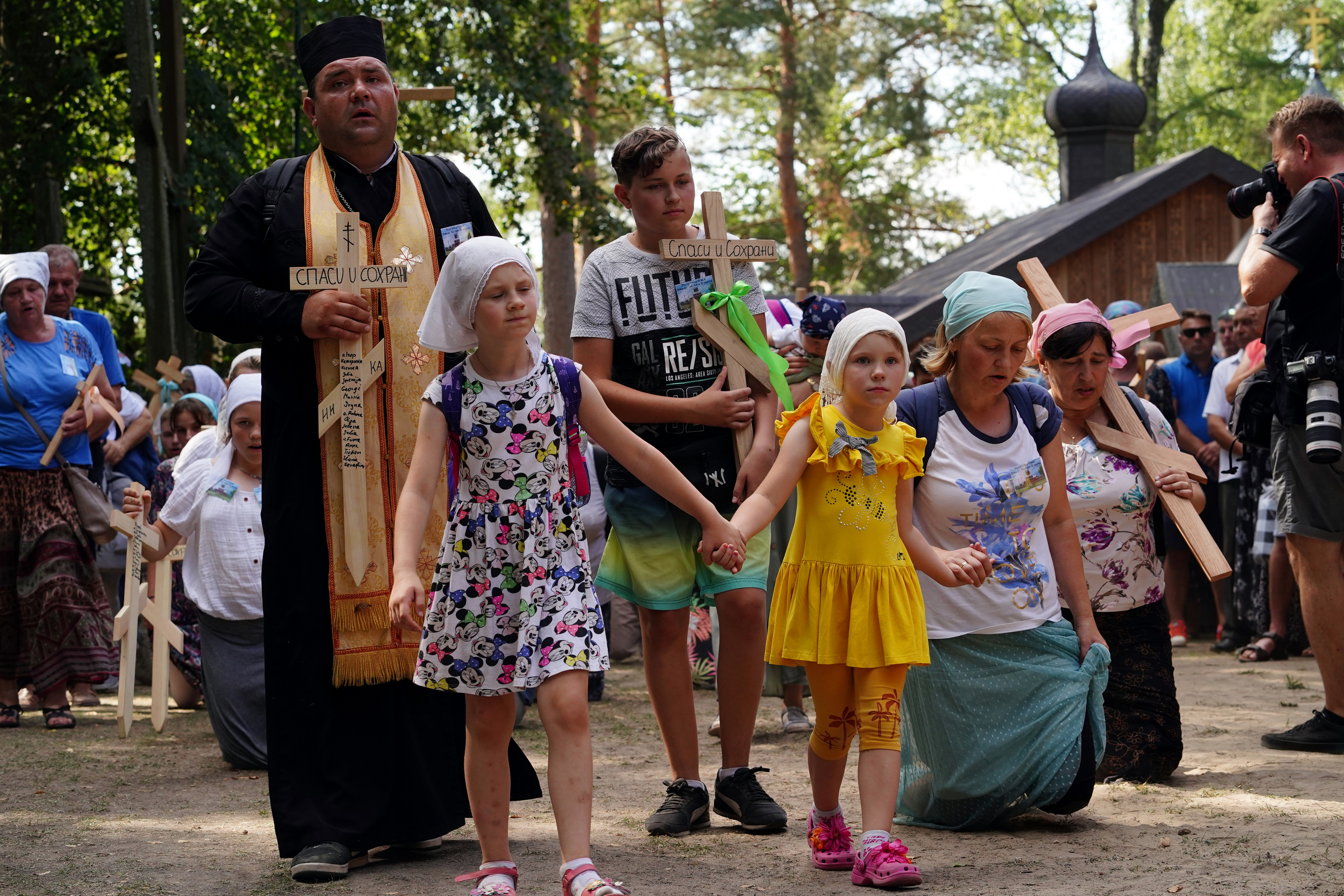 Pilgrims at Holy Mountain of Grabarka