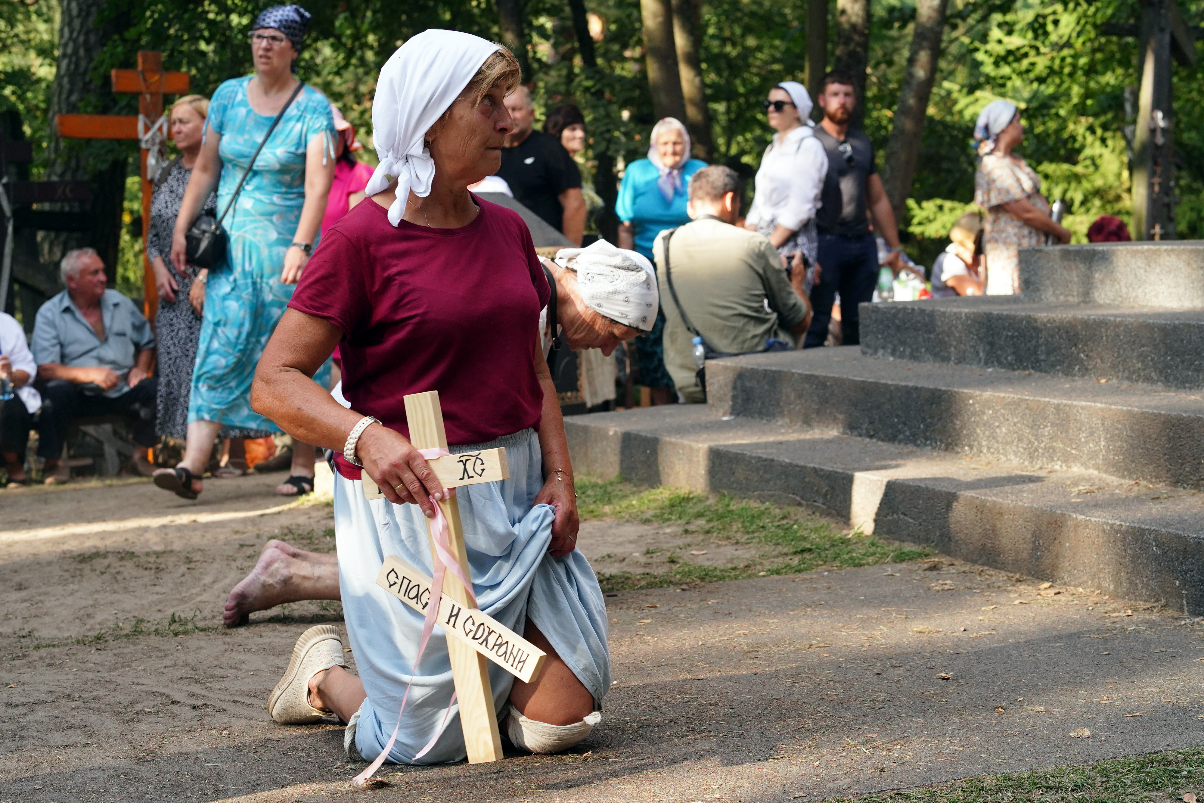Pilgrims at Holy Mountain of Grabarka