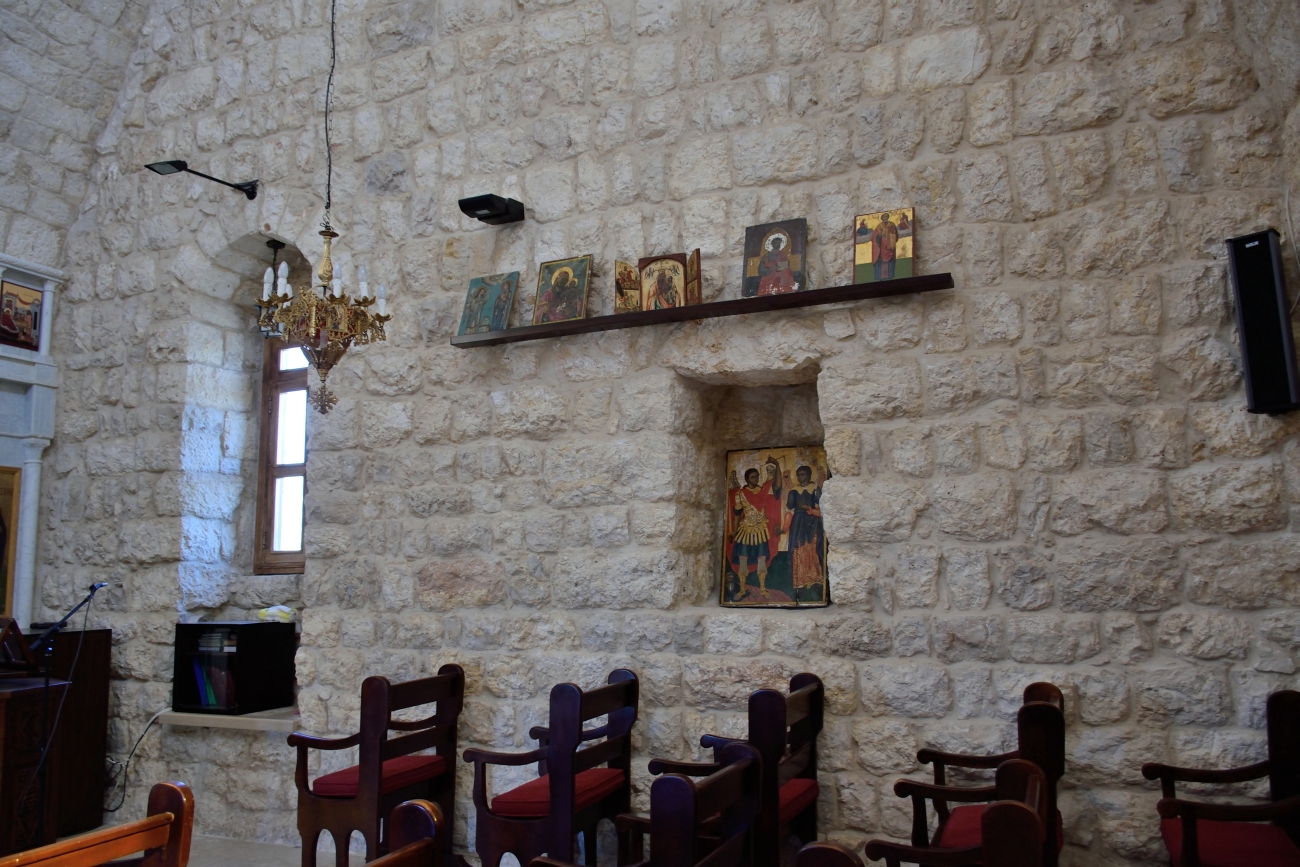 Icons in st. John the Baptist church in Amioun