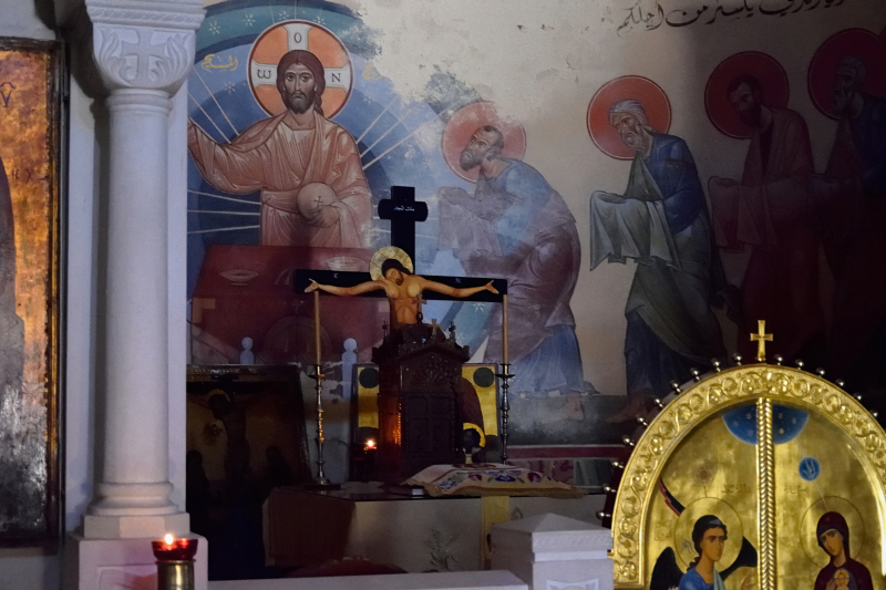 Ołtarz i brama królewska monaster An-Natour