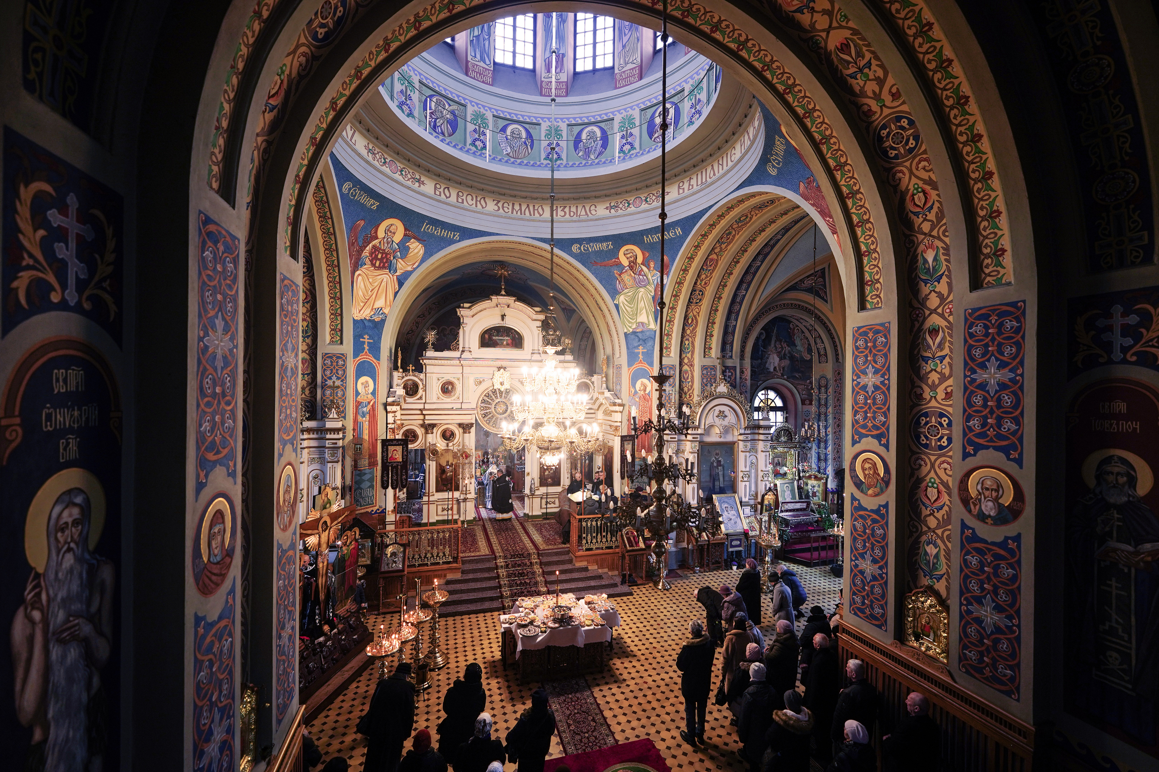 Blessing of kolivo in the momory of St. Thedore Thyrone in St. Nicholas Cathedral in Białystok