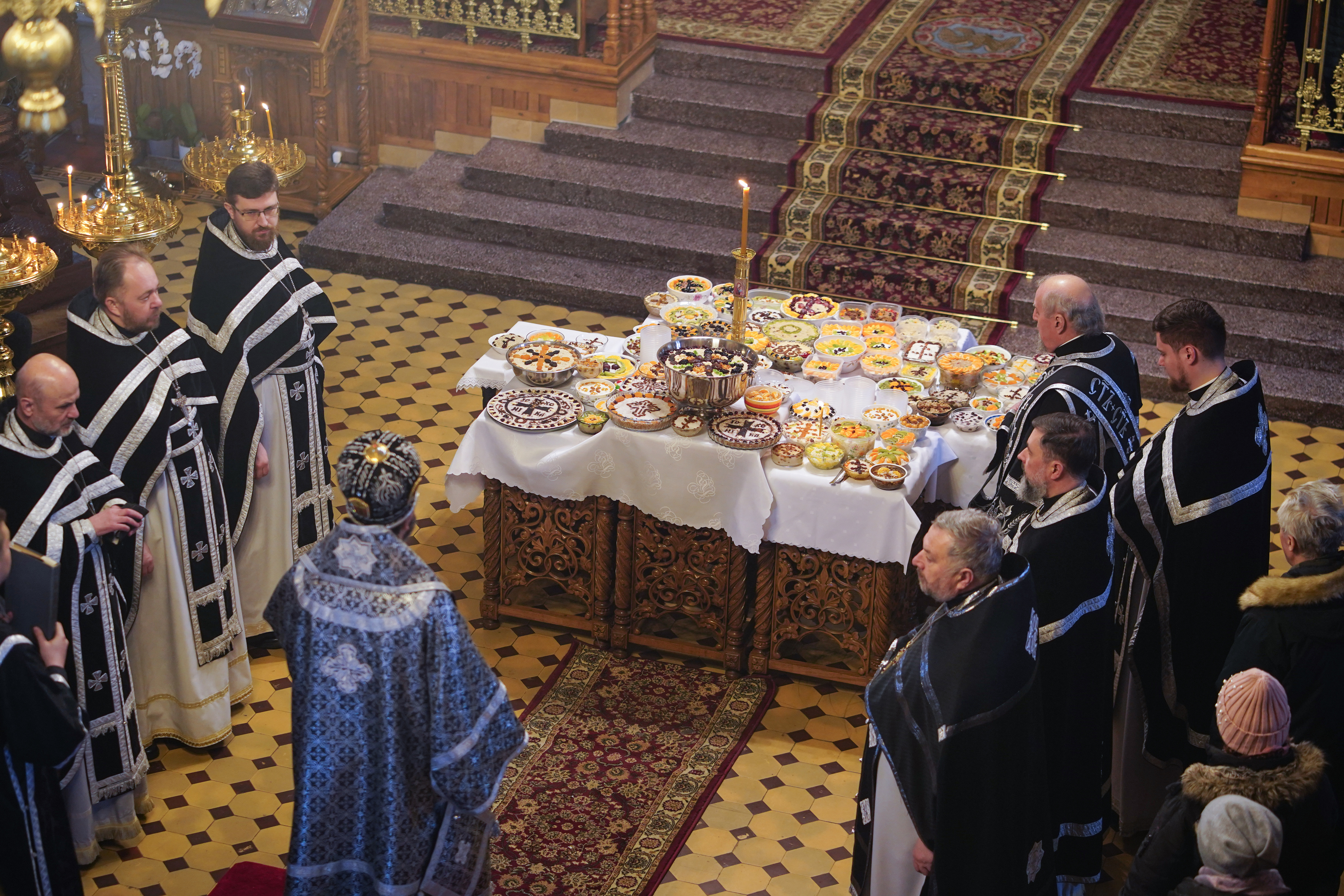 Blessing of kolivo in the momory of St. Thedore Thyrone in St. Nicholas Cathedral in Białystok