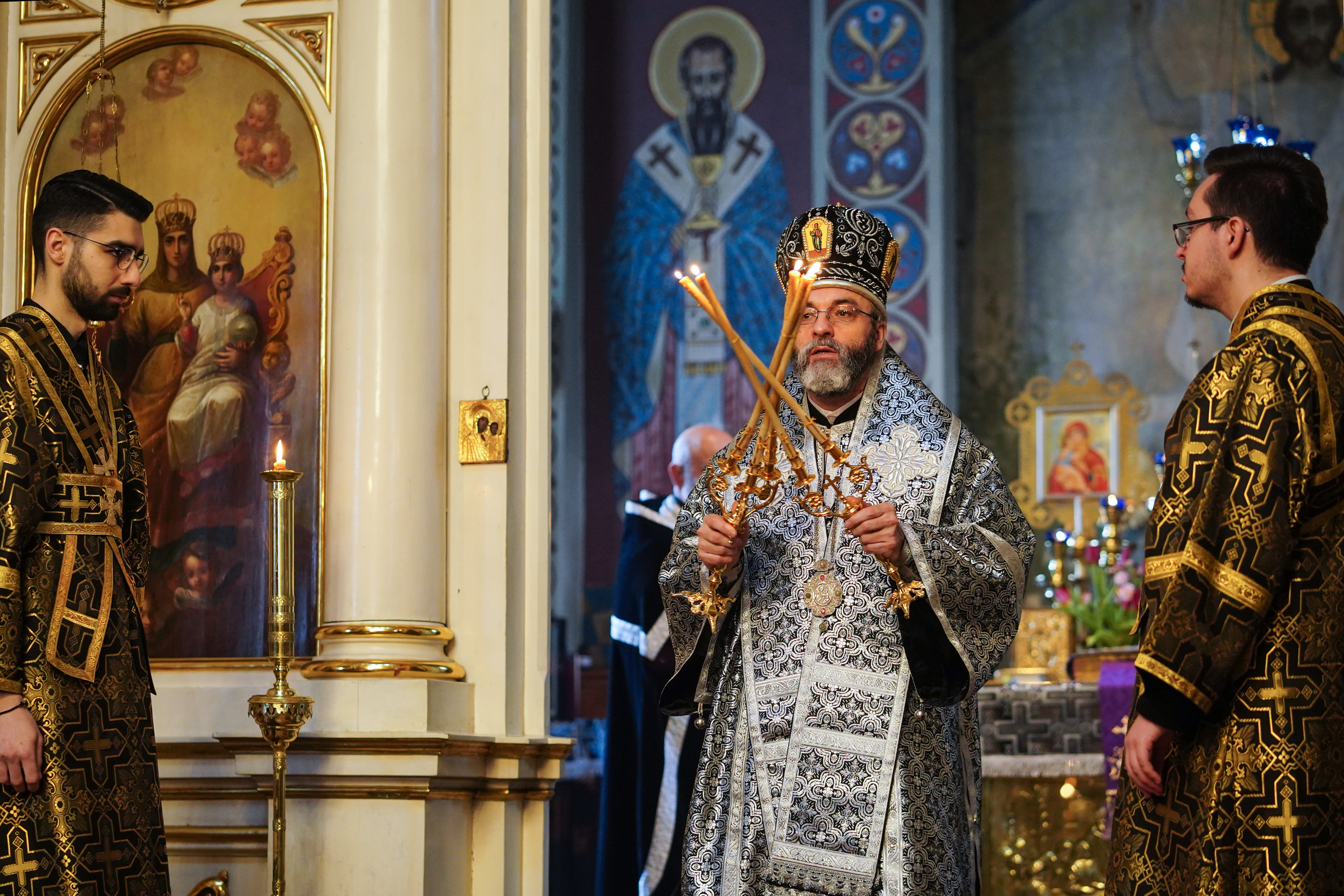 Blessing of kolivo in the momory of St. Thedore Thyrone in St. Nicholas Cathedral in Białystok