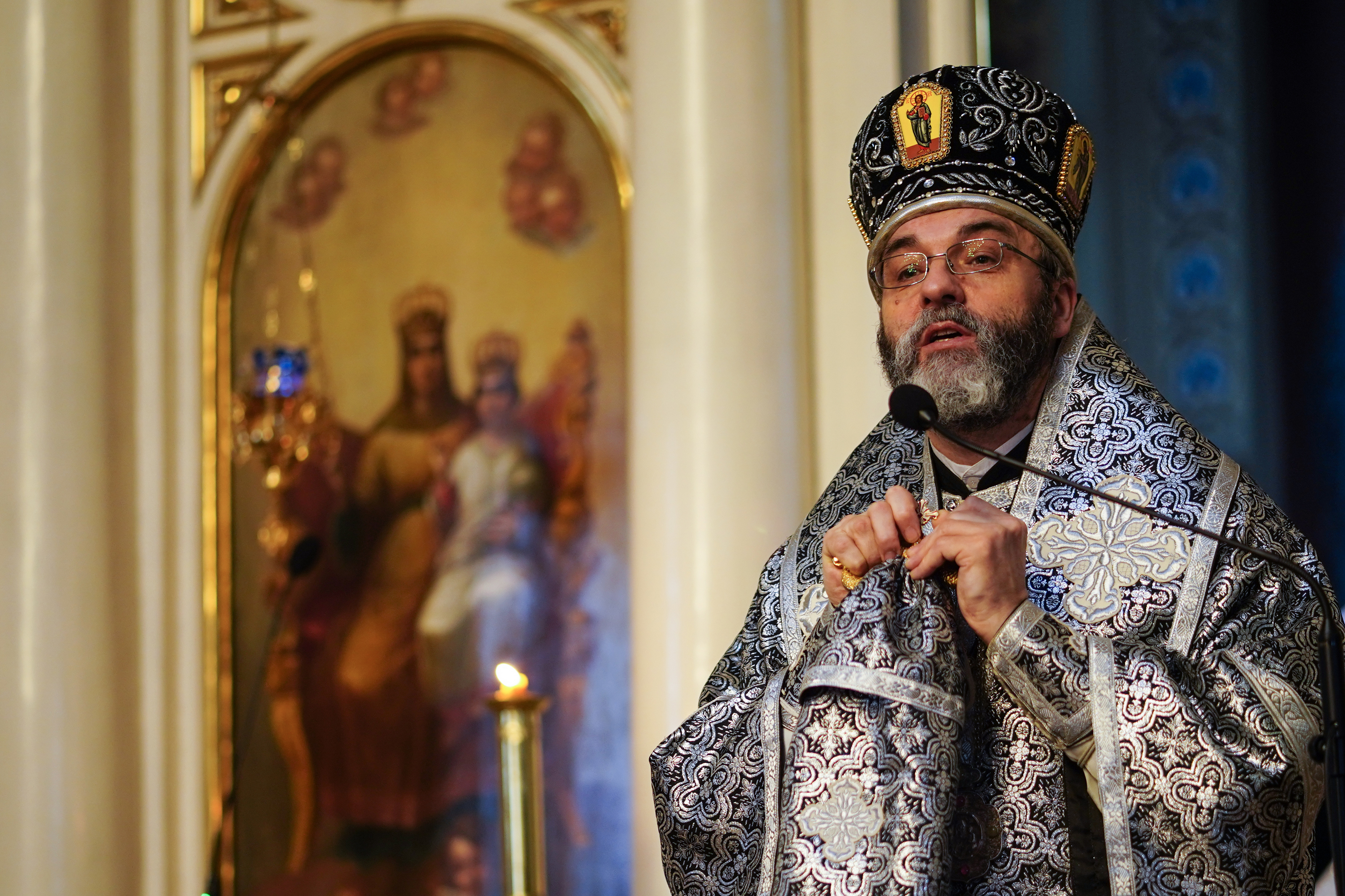 Blessing of kolivo in the momory of St. Thedore Thyrone in St. Nicholas Cathedral in Białystok
