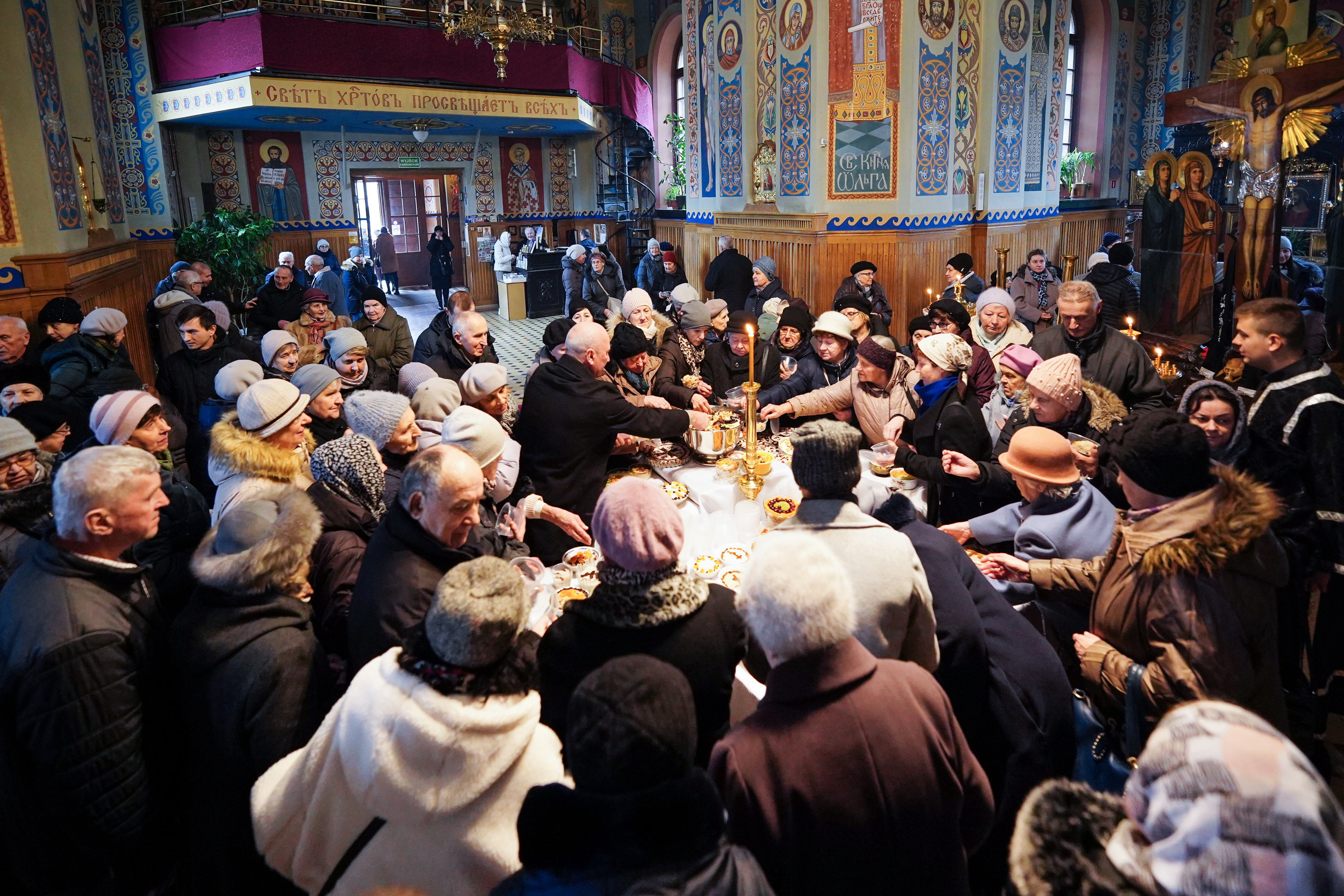 Blessing of kolivo in the momory of St. Thedore Thyrone in St. Nicholas Cathedral in Białystok