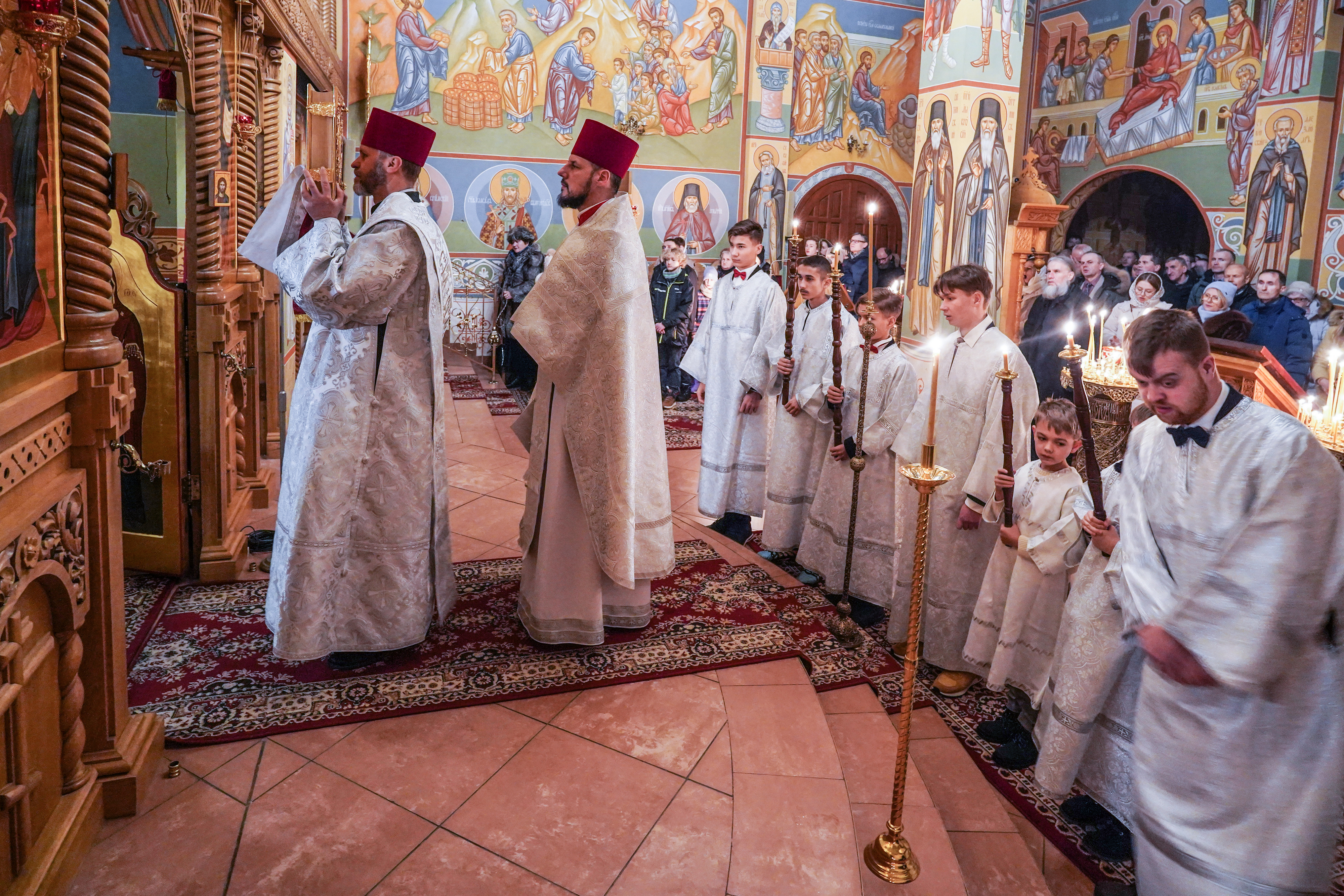 Divine Liturgy of Nativity feast in Zwierki Convent