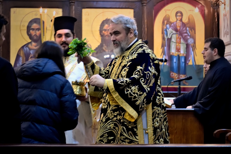Blessing people by the holy wather, Theophany, Smyrna, 06.01.2024