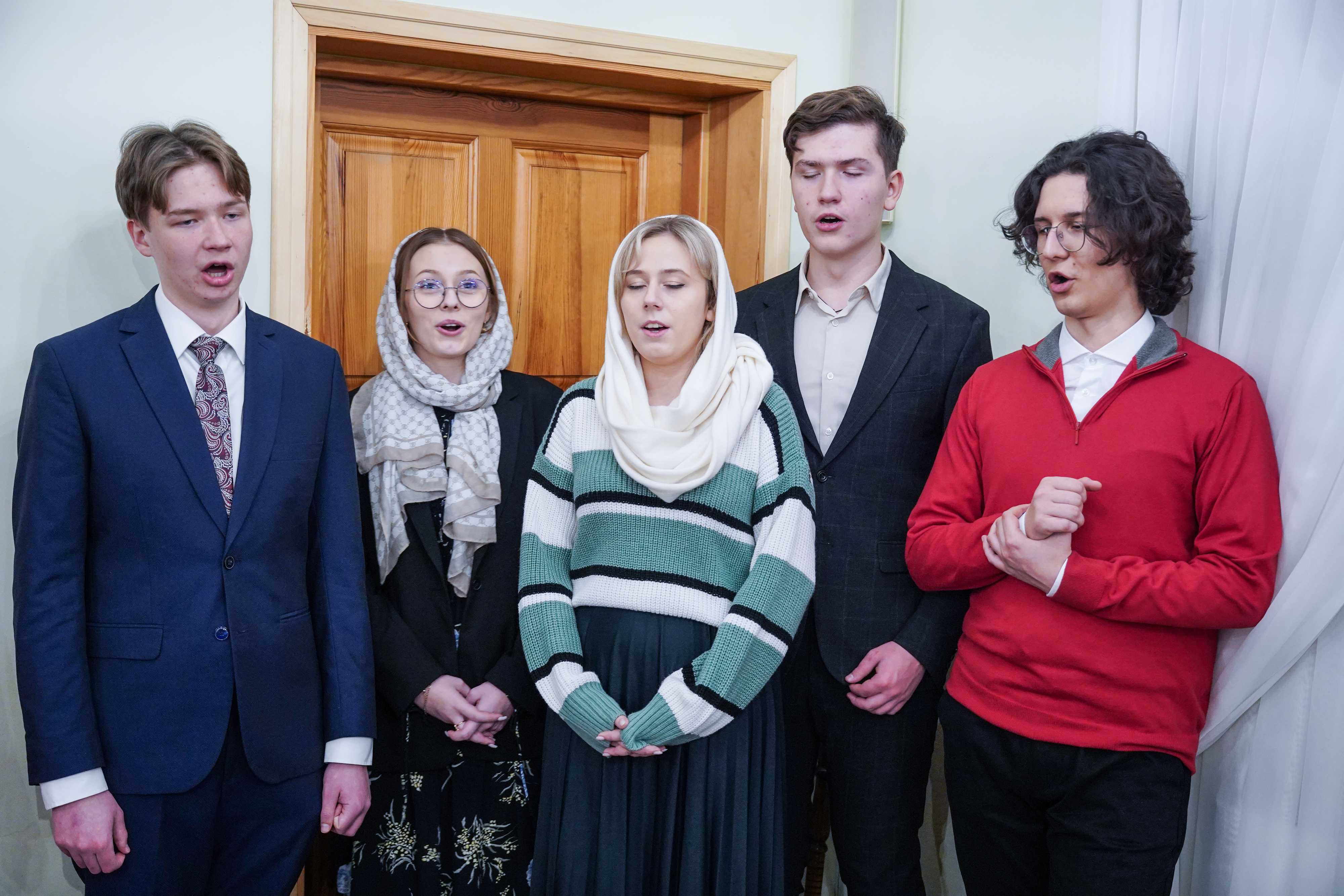 After Divine Liturgy of Nativity feast in Zwierki Convent