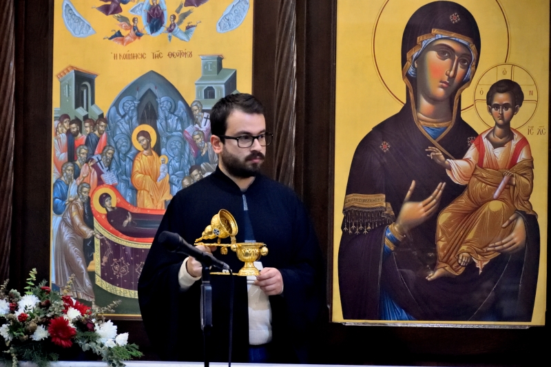 Orthodox reader from Antakya (Antioch), Greek Orthodox Church in Izmir 2024