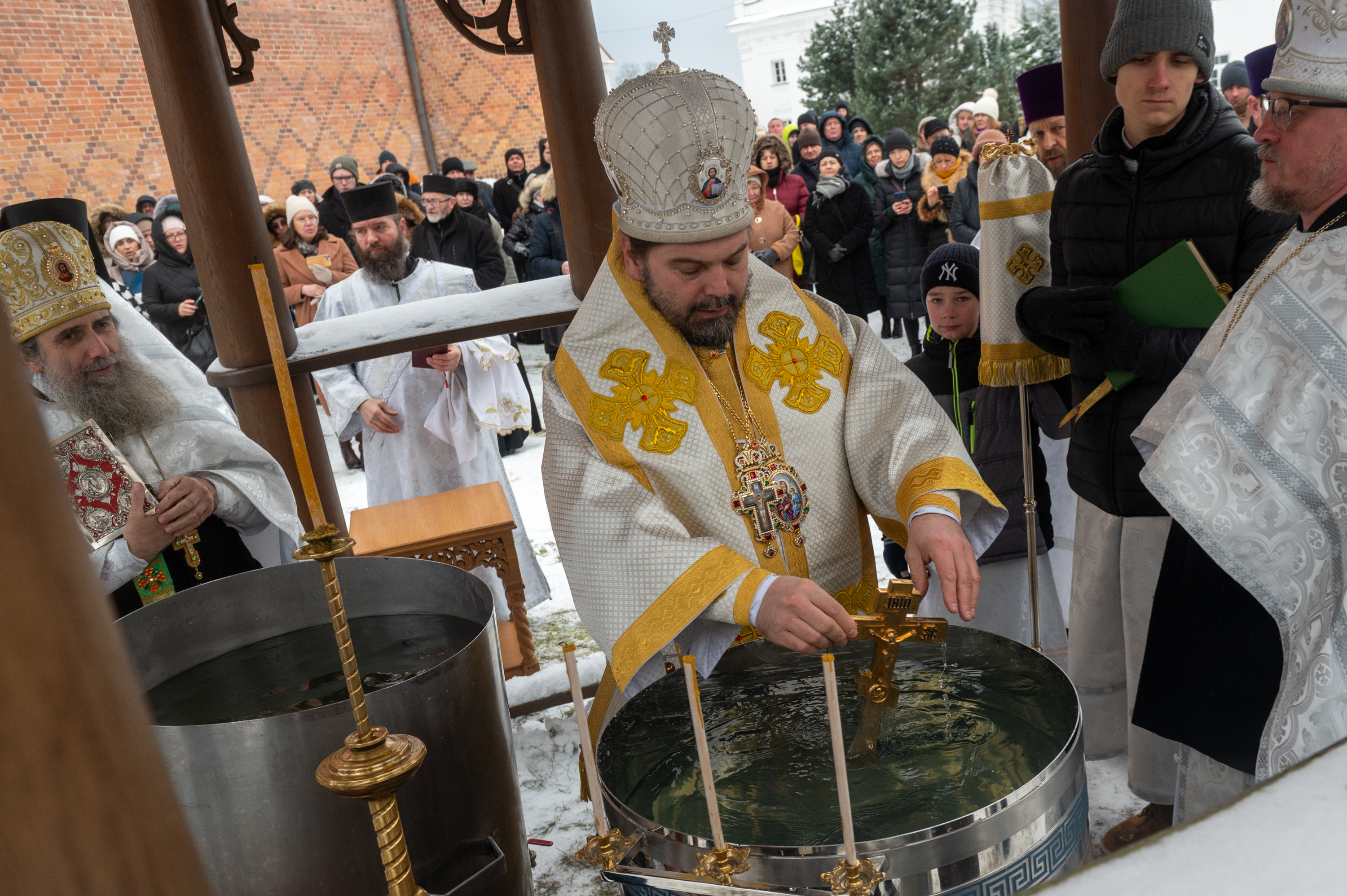Chrzest Pański w Monasterze Zwiastowania Bogurodzicy w Supraślu