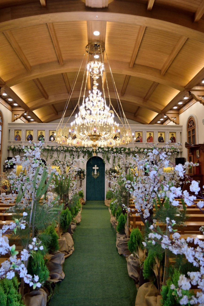 Saint George Orthodox church in Zahle, Pentecost 2022